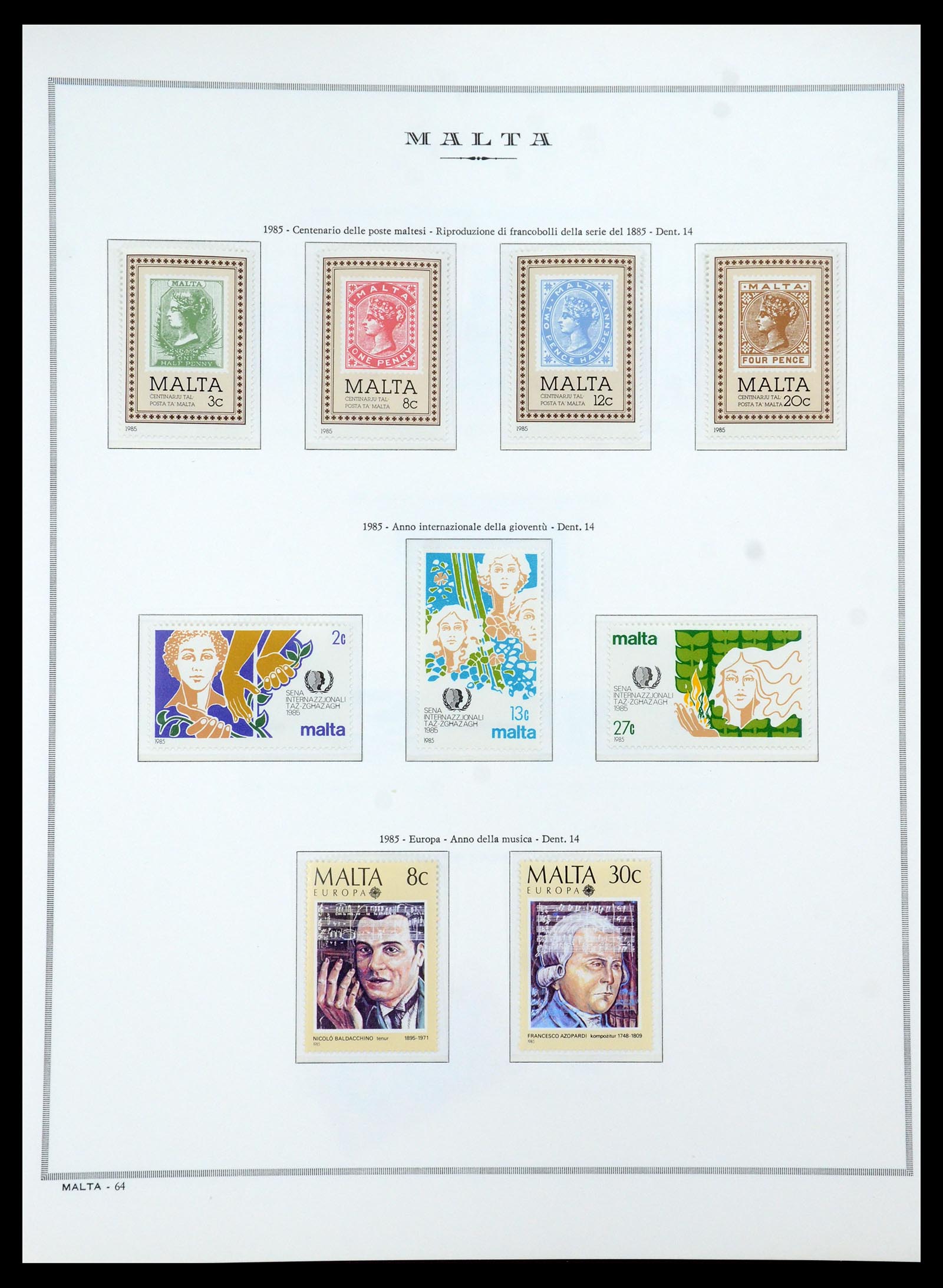35701 064 - Postzegelverzameling 35701 Malta 1964-2010.