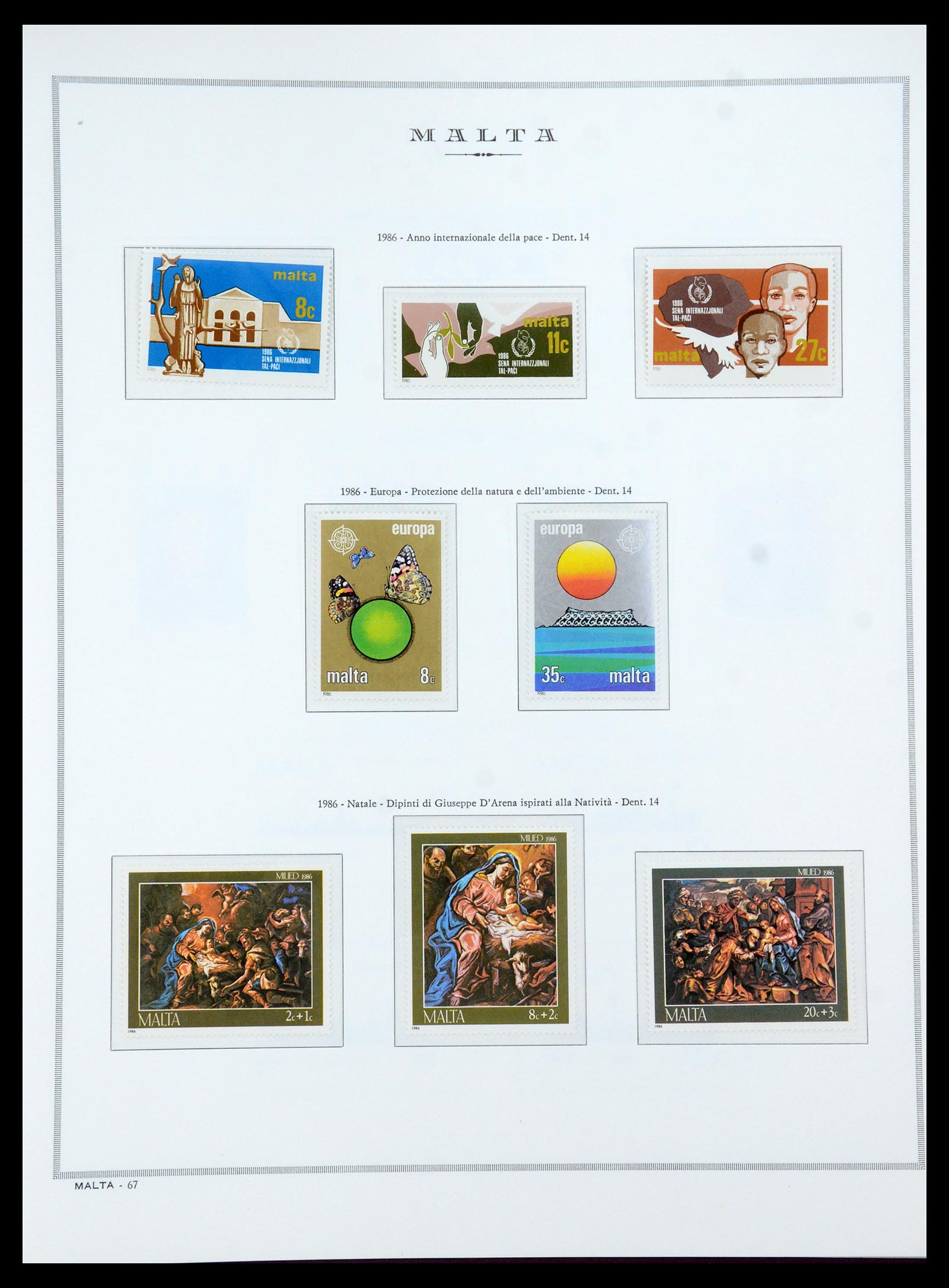 35701 069 - Postzegelverzameling 35701 Malta 1964-2010.