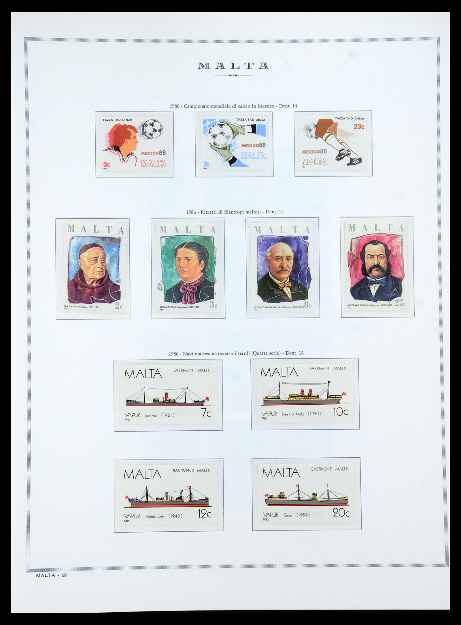 35701 070 - Postzegelverzameling 35701 Malta 1964-2010.
