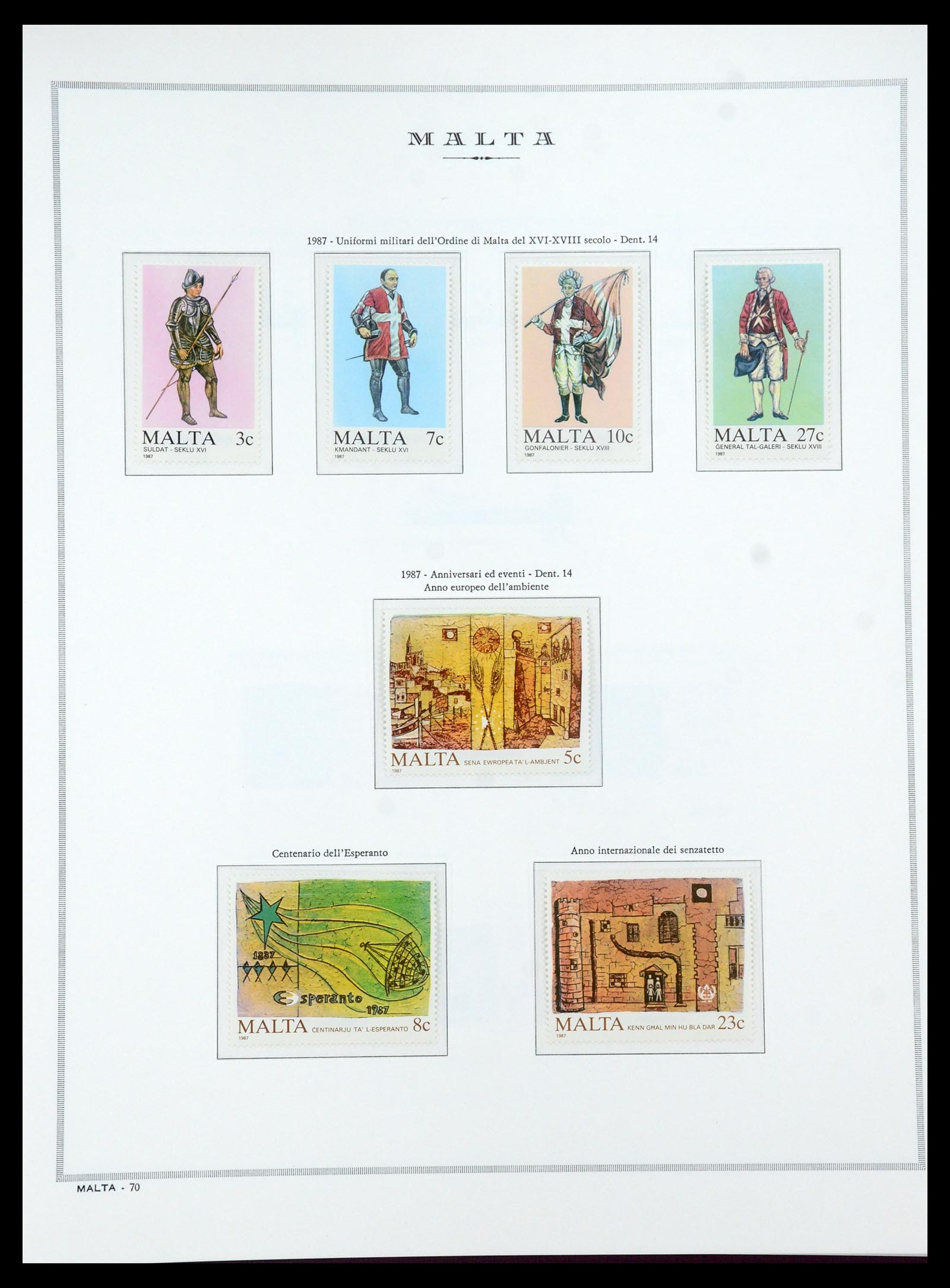 35701 074 - Postzegelverzameling 35701 Malta 1964-2010.