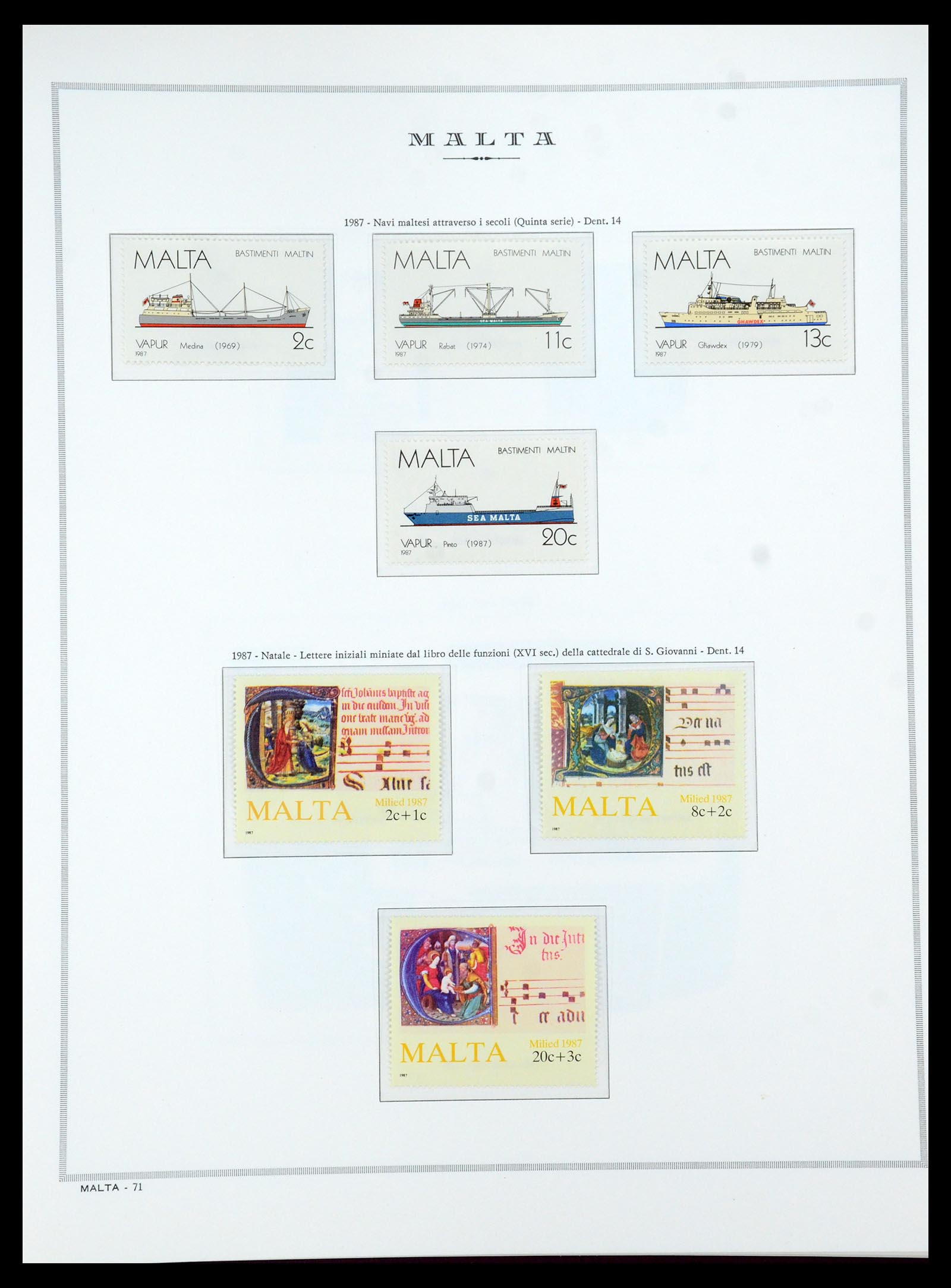 35701 075 - Postzegelverzameling 35701 Malta 1964-2010.