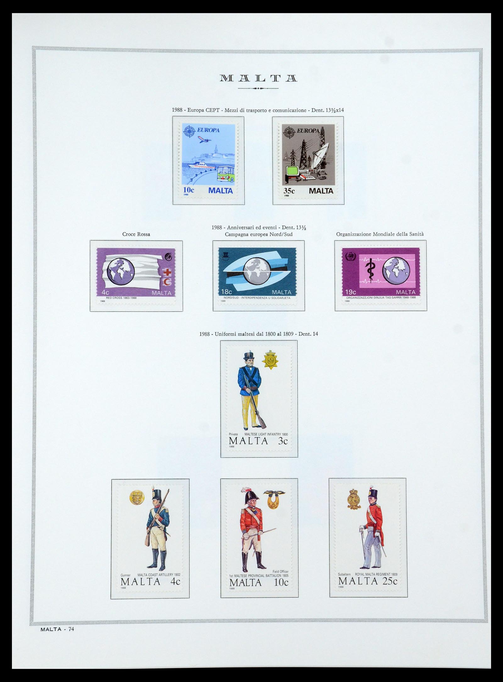 35701 080 - Postzegelverzameling 35701 Malta 1964-2010.