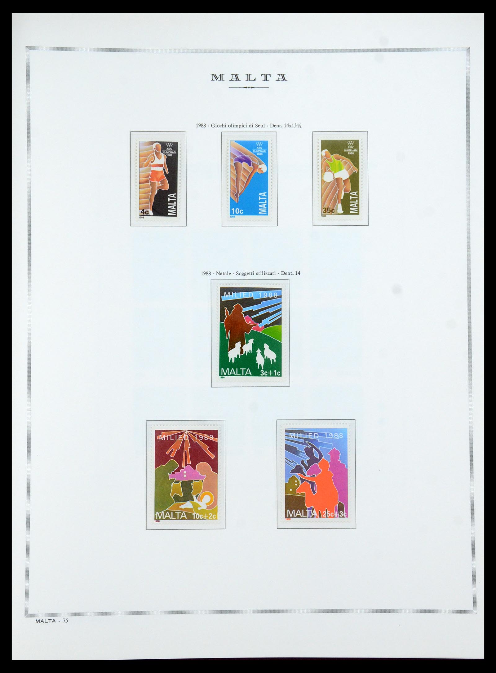 35701 081 - Postzegelverzameling 35701 Malta 1964-2010.