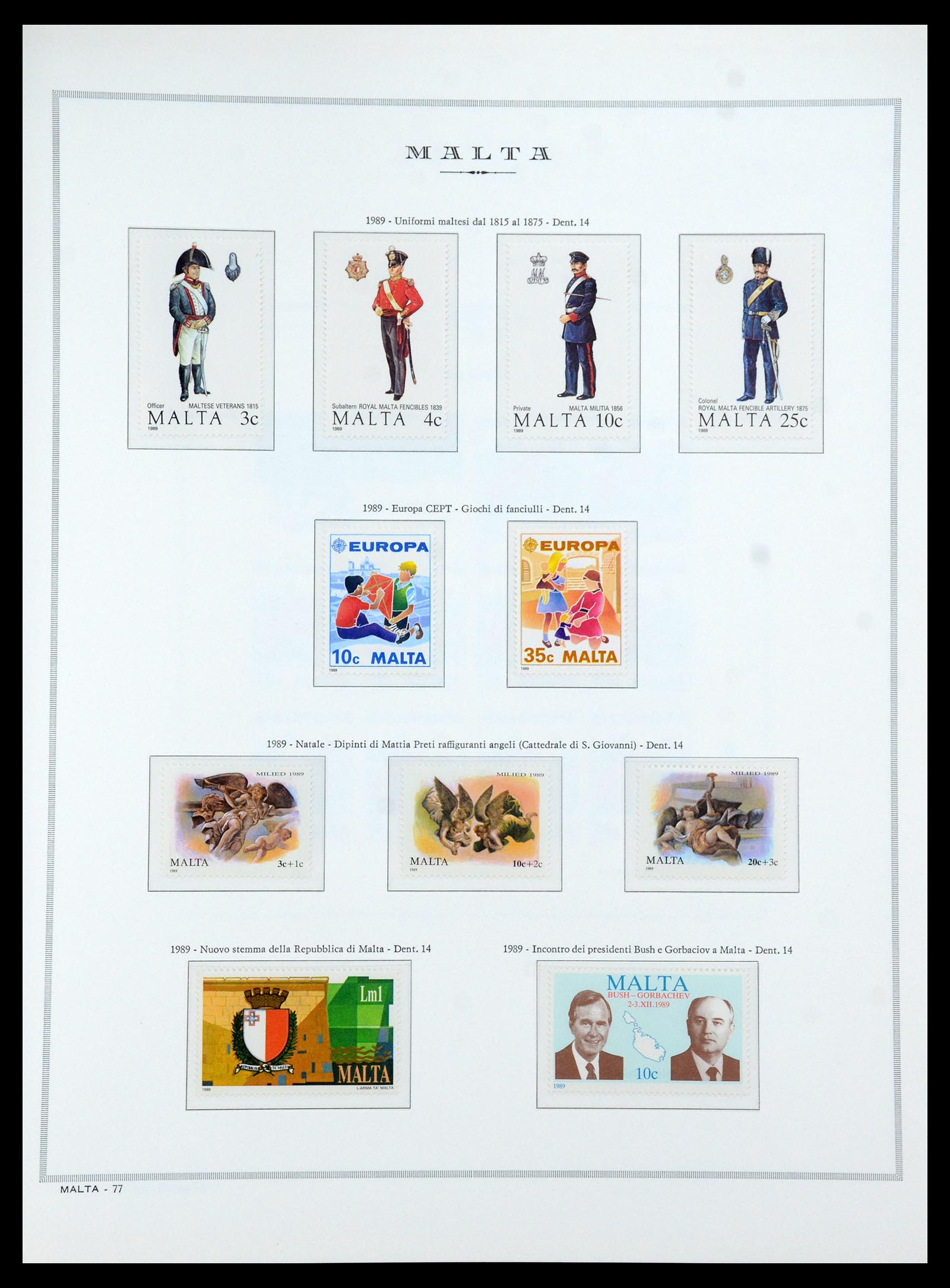 35701 085 - Postzegelverzameling 35701 Malta 1964-2010.