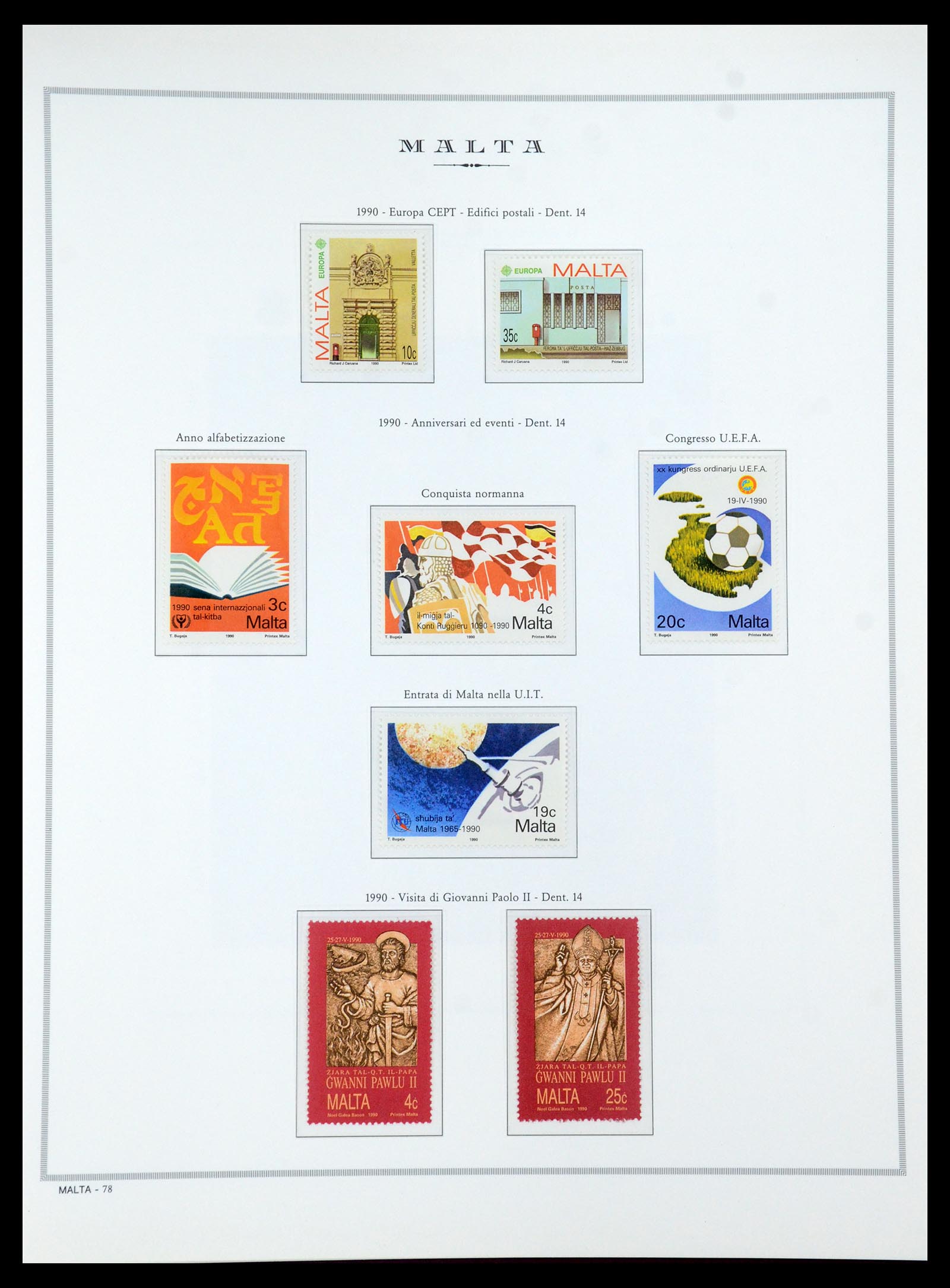 35701 088 - Postzegelverzameling 35701 Malta 1964-2010.