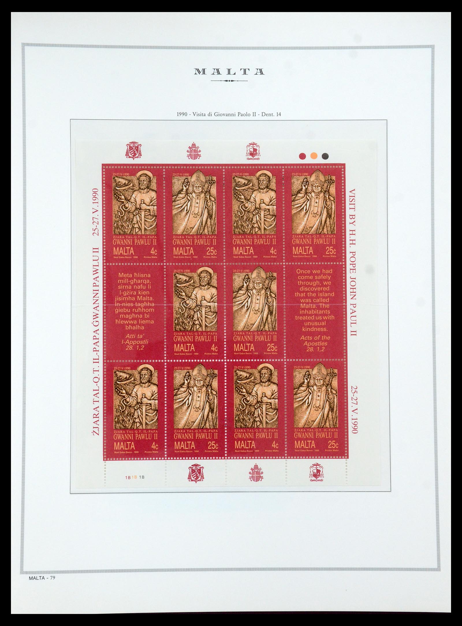 35701 089 - Postzegelverzameling 35701 Malta 1964-2010.