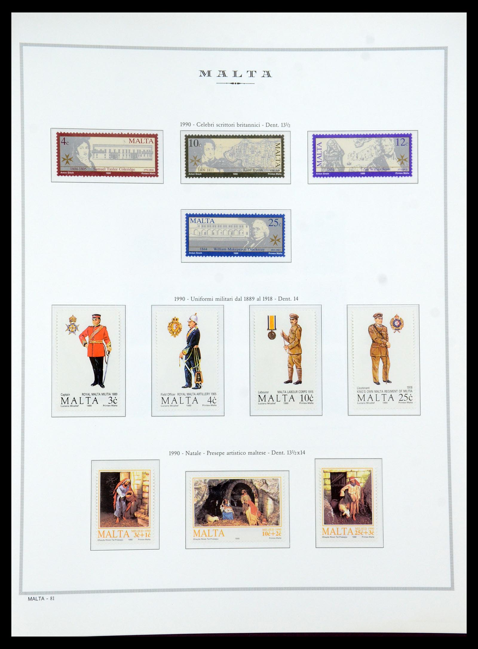35701 091 - Postzegelverzameling 35701 Malta 1964-2010.