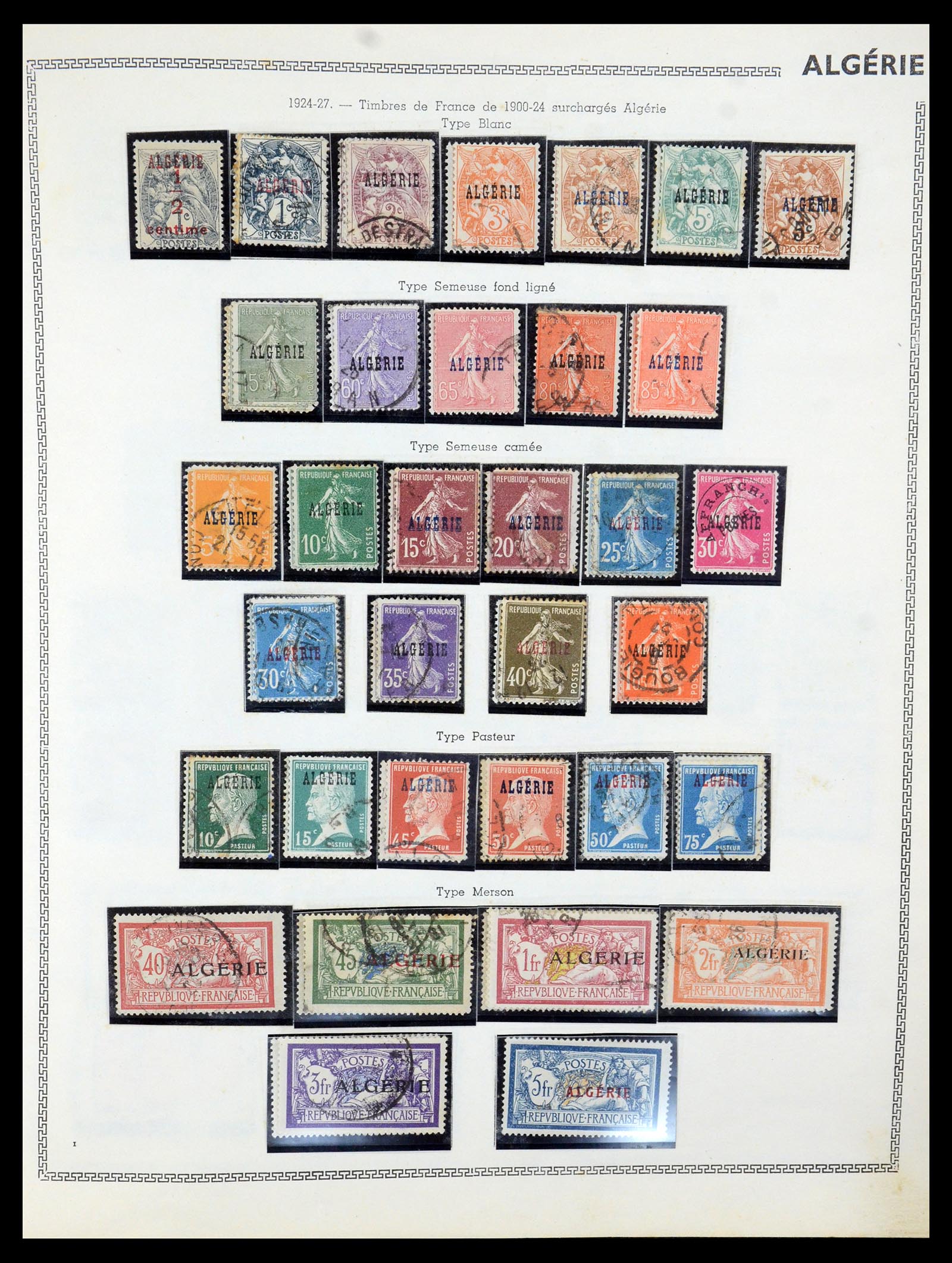 35703 001 - Postzegelverzameling 35703 Franse koloniën 1888-1950.