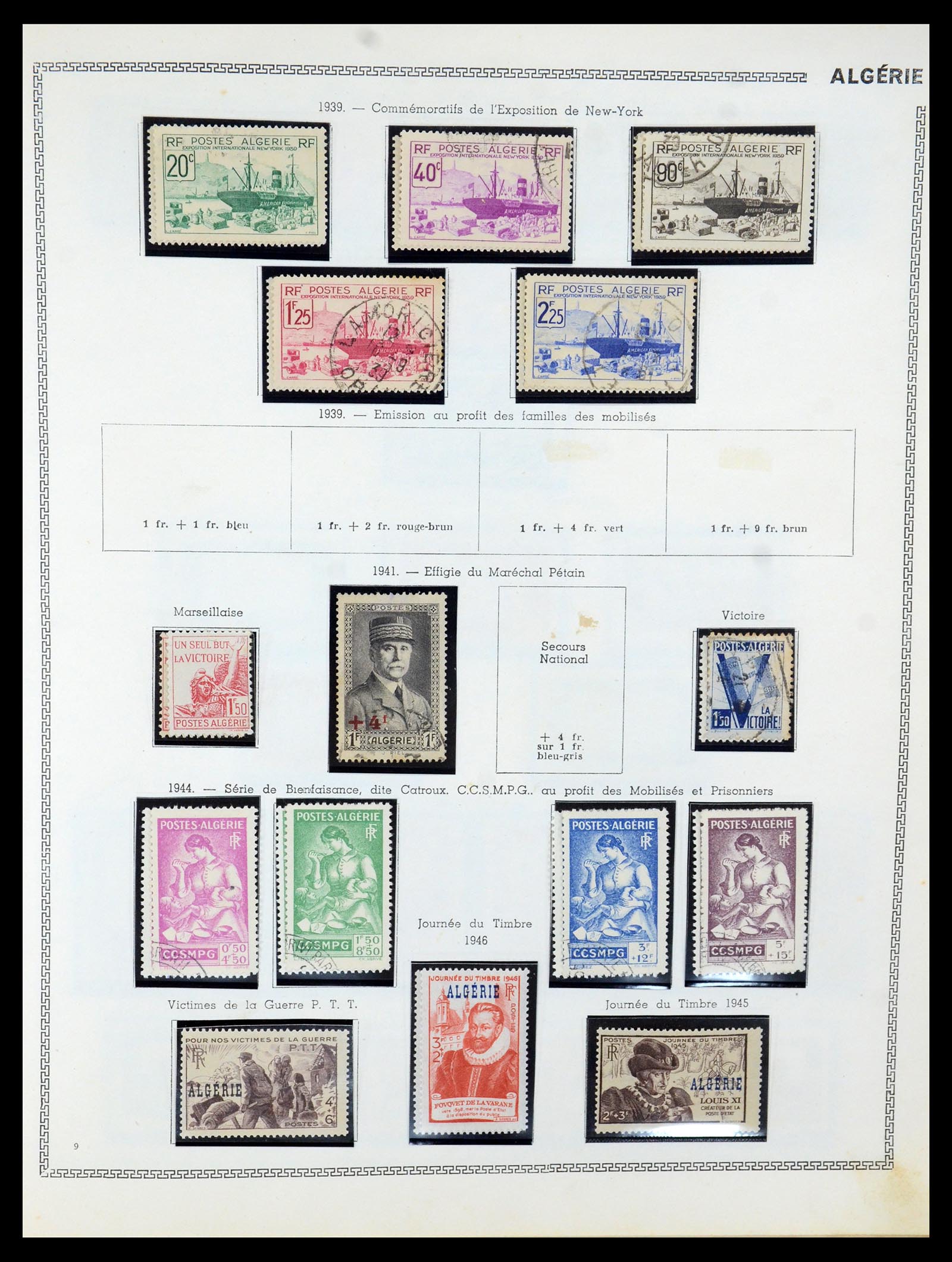 35703 009 - Postzegelverzameling 35703 Franse koloniën 1888-1950.