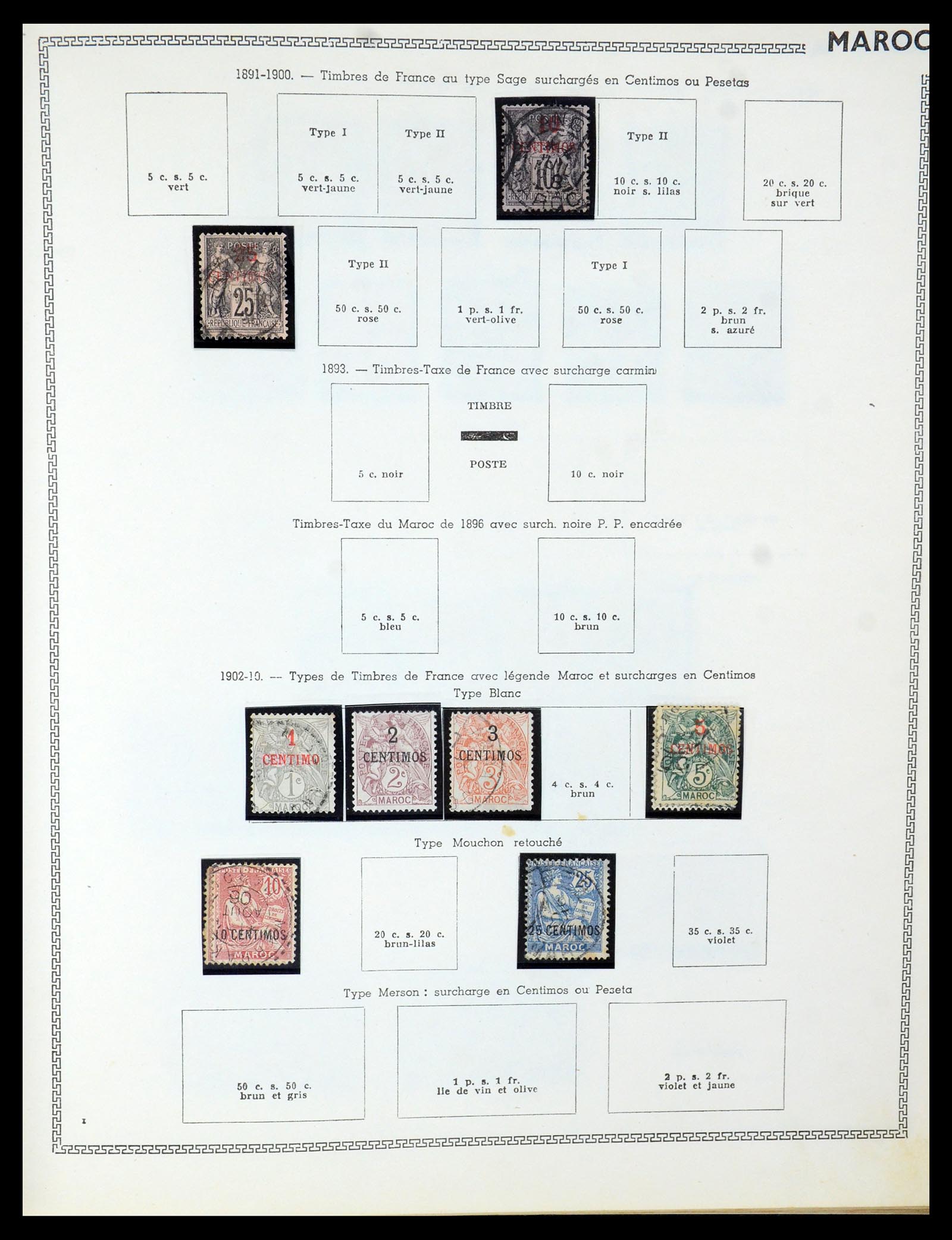 35703 020 - Postzegelverzameling 35703 Franse koloniën 1888-1950.