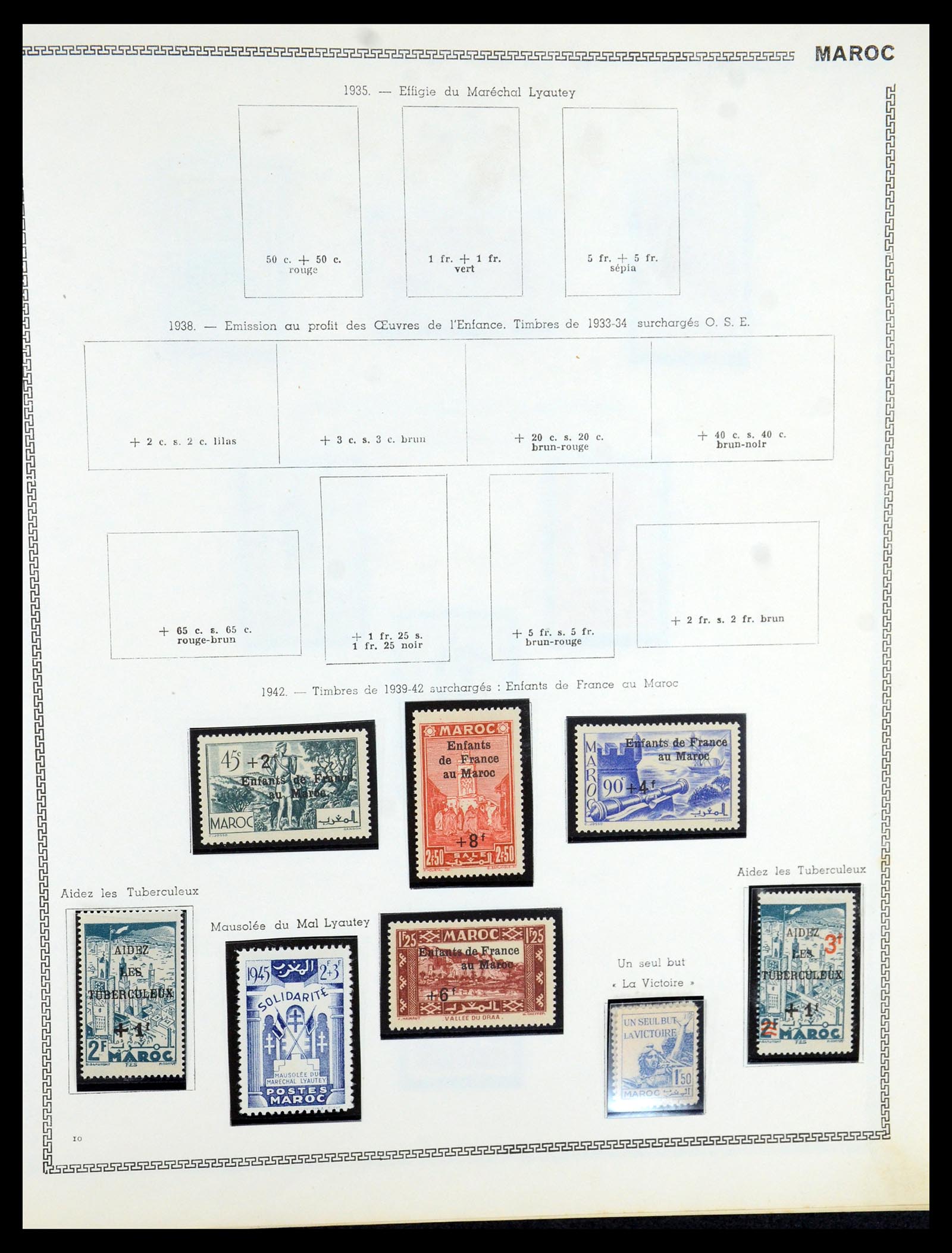 35703 030 - Postzegelverzameling 35703 Franse koloniën 1888-1950.