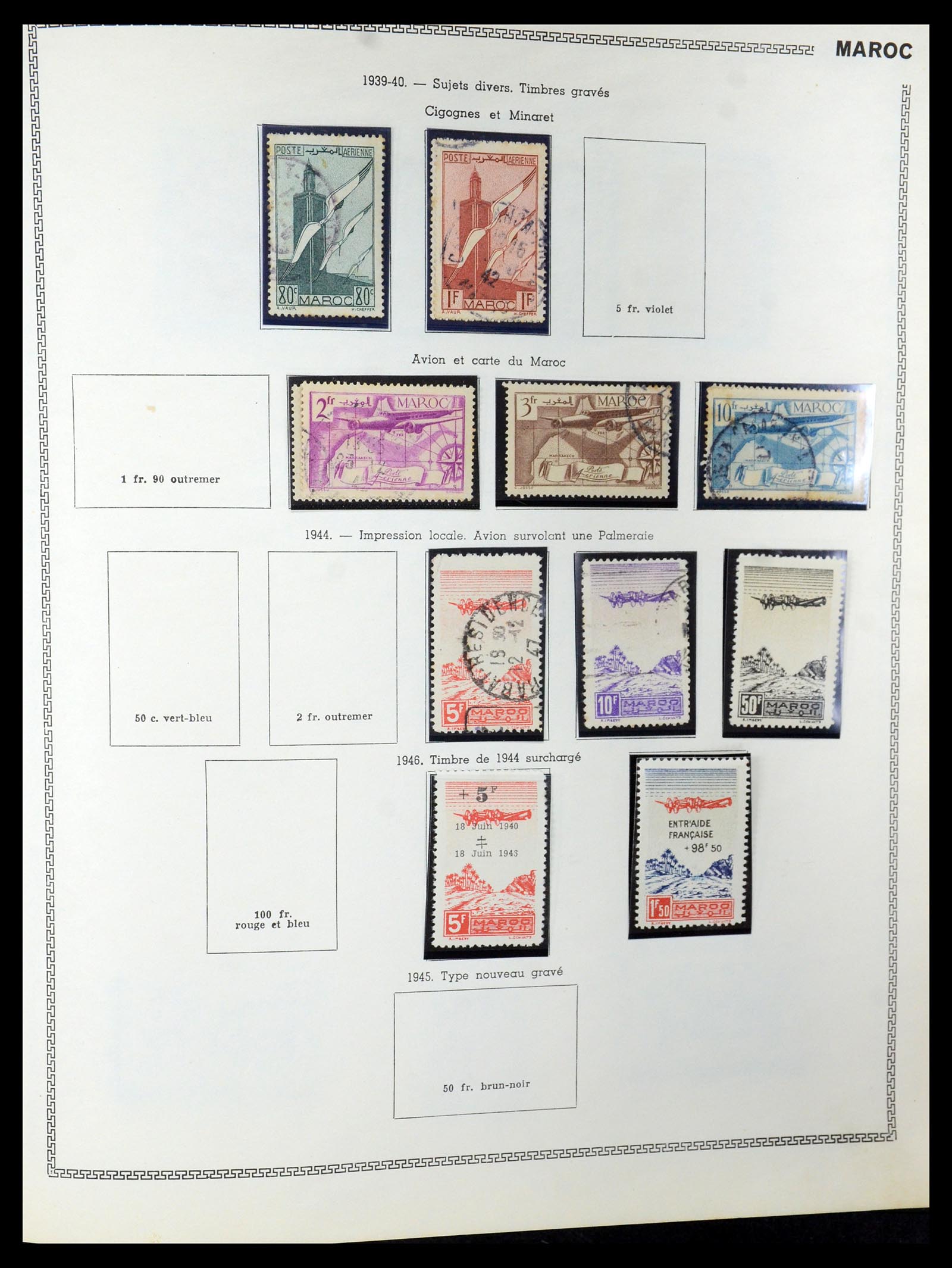 35703 036 - Postzegelverzameling 35703 Franse koloniën 1888-1950.