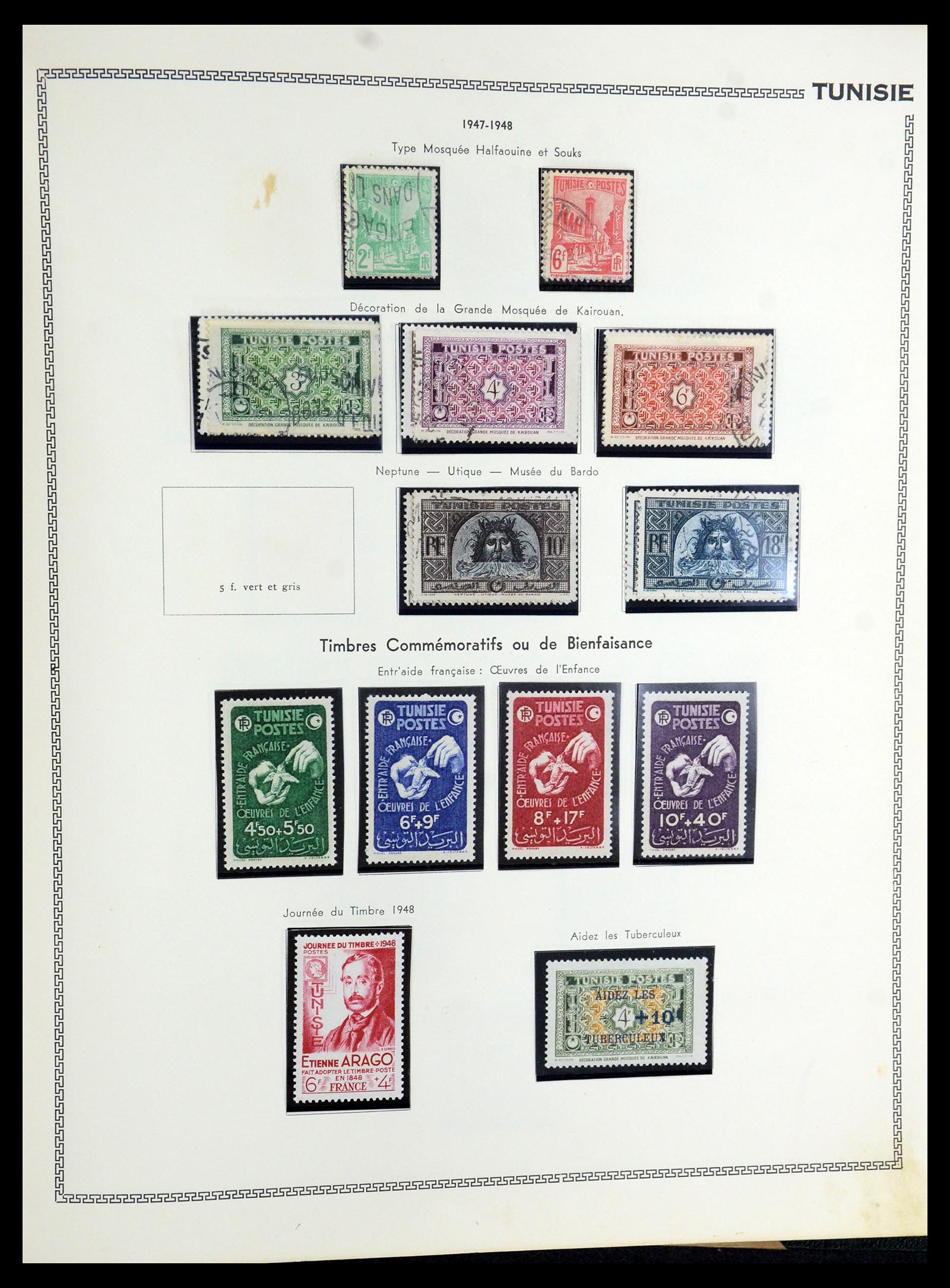 35703 051 - Postzegelverzameling 35703 Franse koloniën 1888-1950.