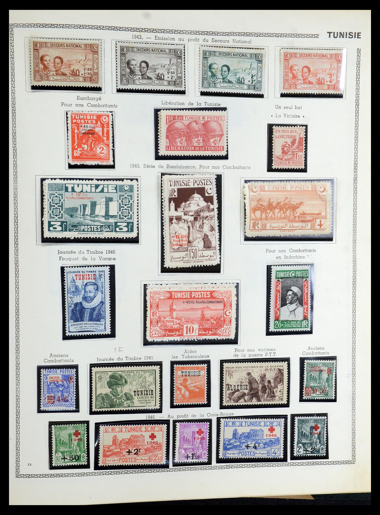 35703 056 - Postzegelverzameling 35703 Franse koloniën 1888-1950.