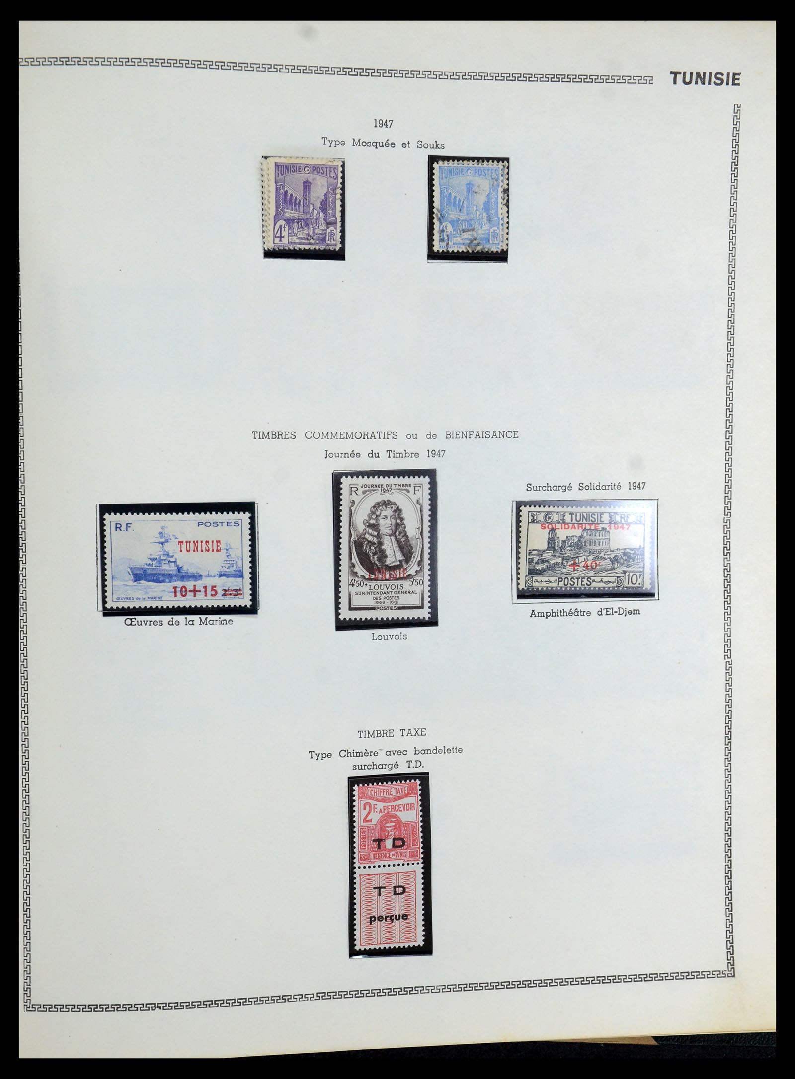 35703 057 - Postzegelverzameling 35703 Franse koloniën 1888-1950.