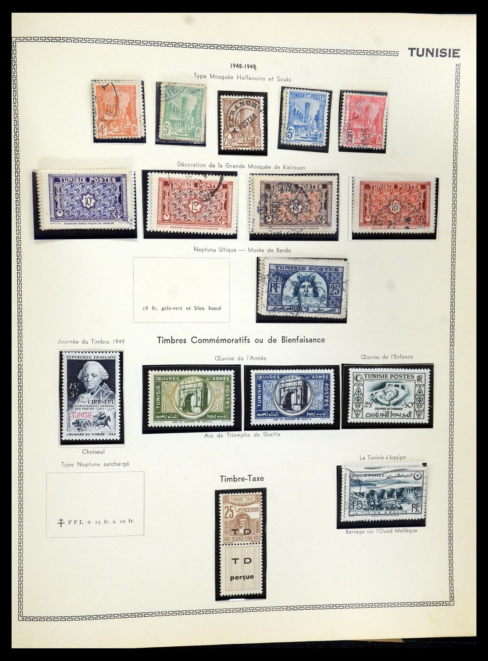 35703 058 - Postzegelverzameling 35703 Franse koloniën 1888-1950.