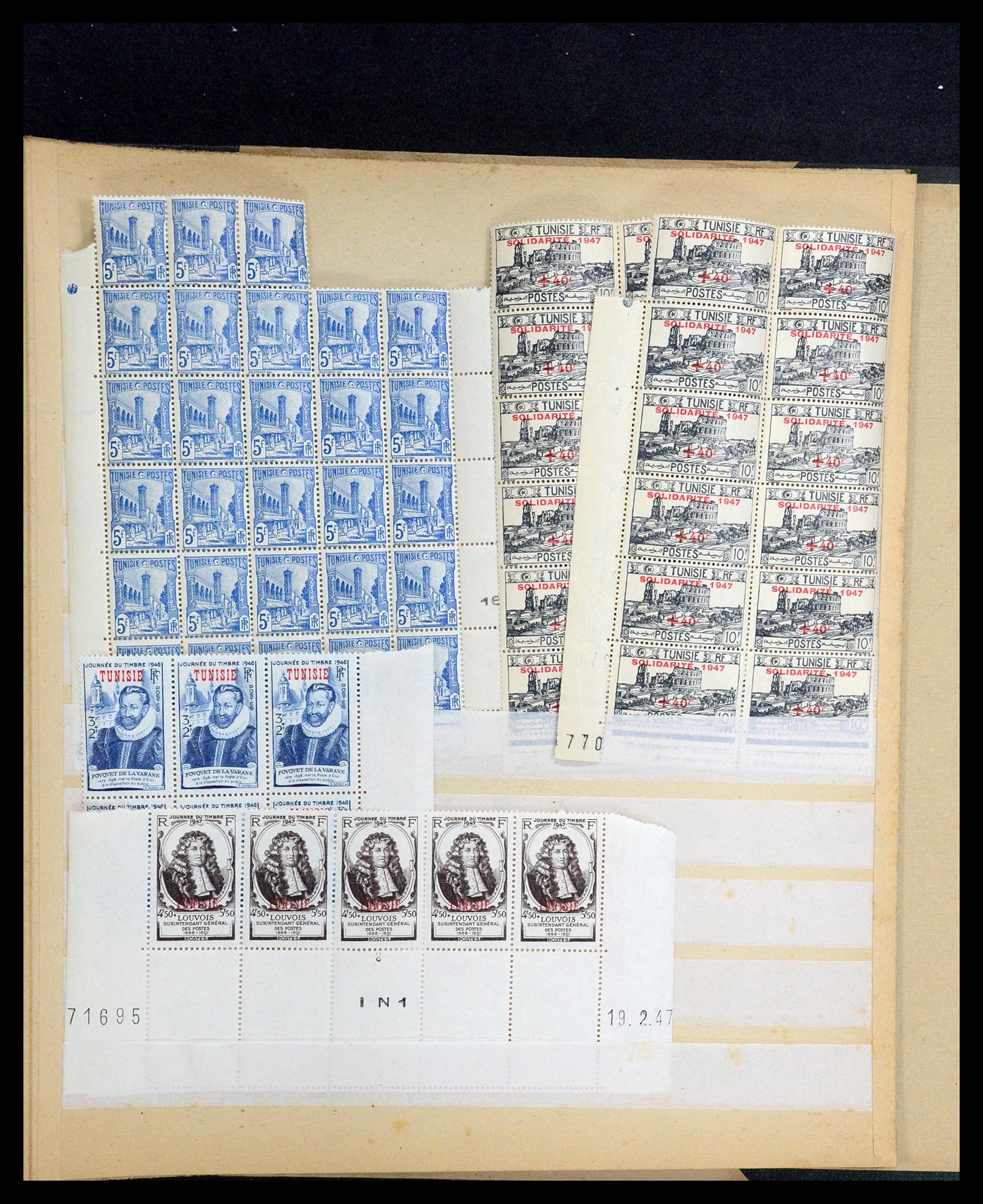 35703 069 - Postzegelverzameling 35703 Franse koloniën 1888-1950.