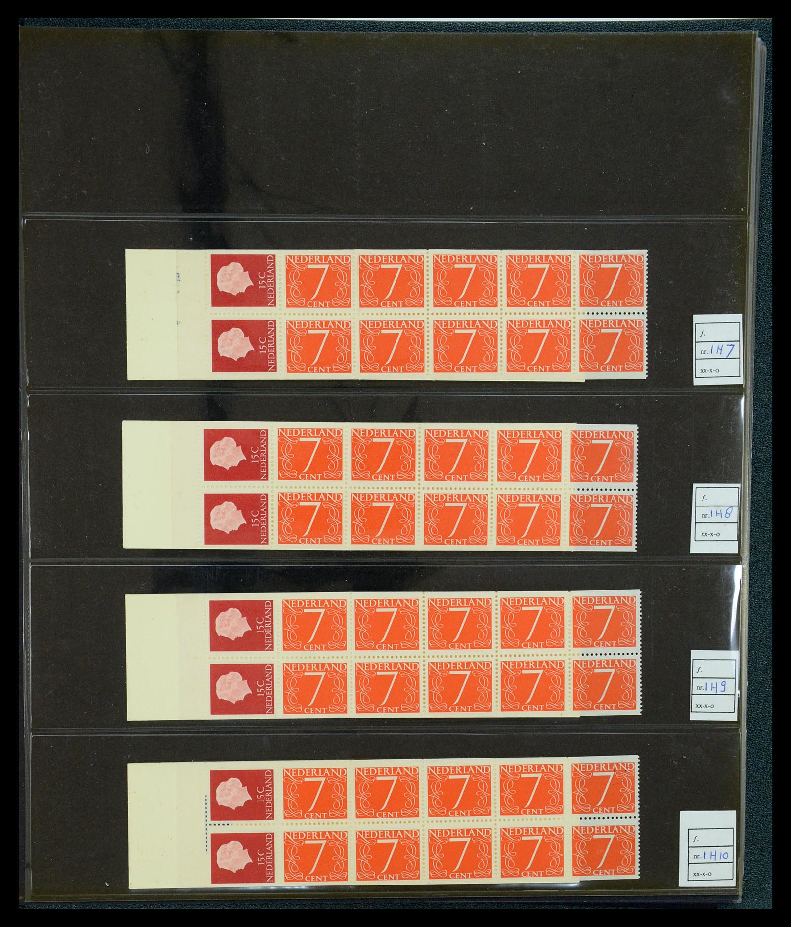 35705 002 - Postzegelverzameling 35705 Nederland automaatboekjes 1964-2000.
