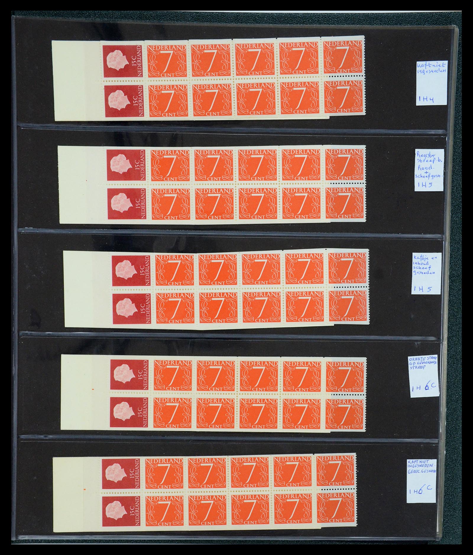 35705 005 - Postzegelverzameling 35705 Nederland automaatboekjes 1964-2000.