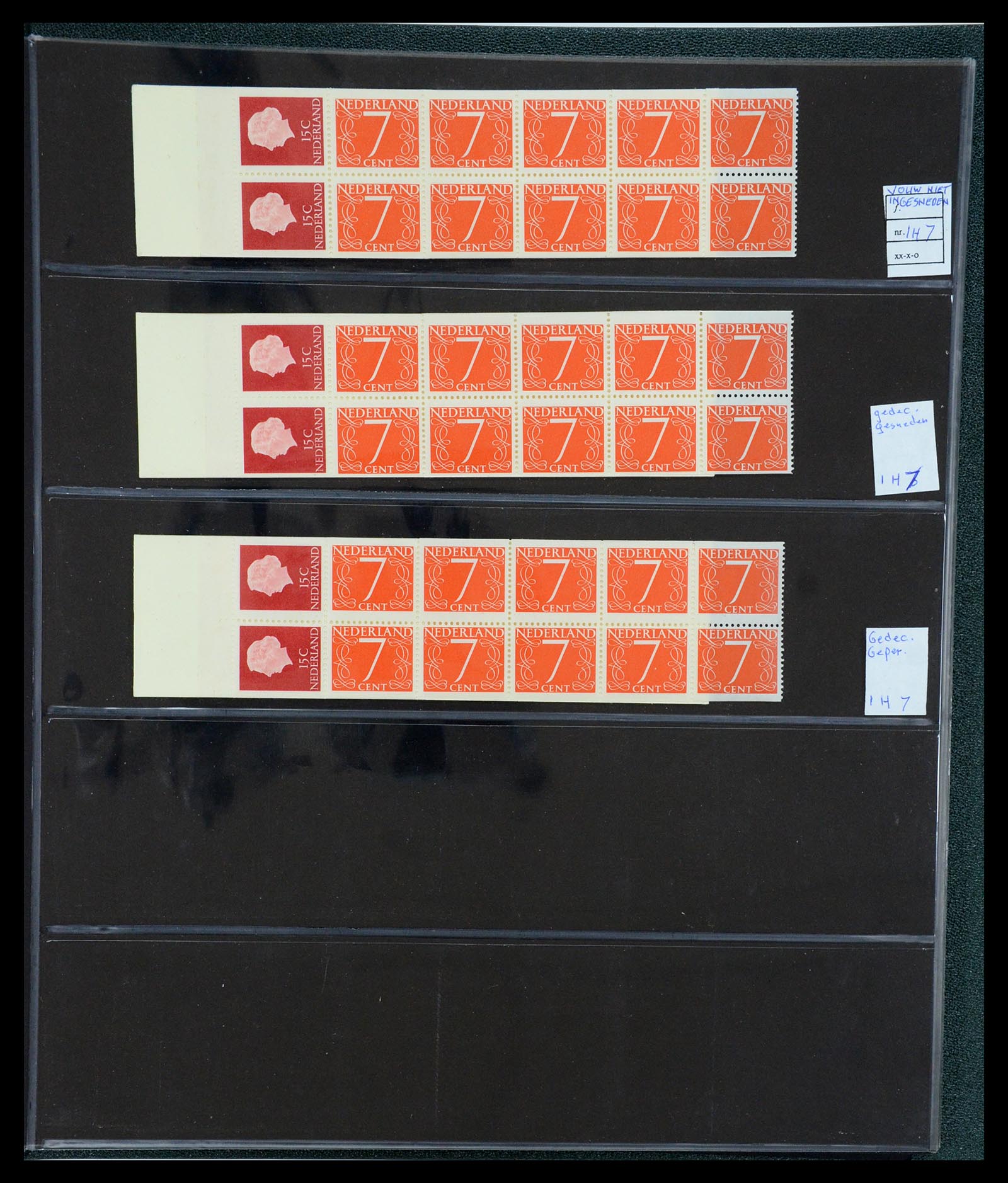 35705 007 - Postzegelverzameling 35705 Nederland automaatboekjes 1964-2000.