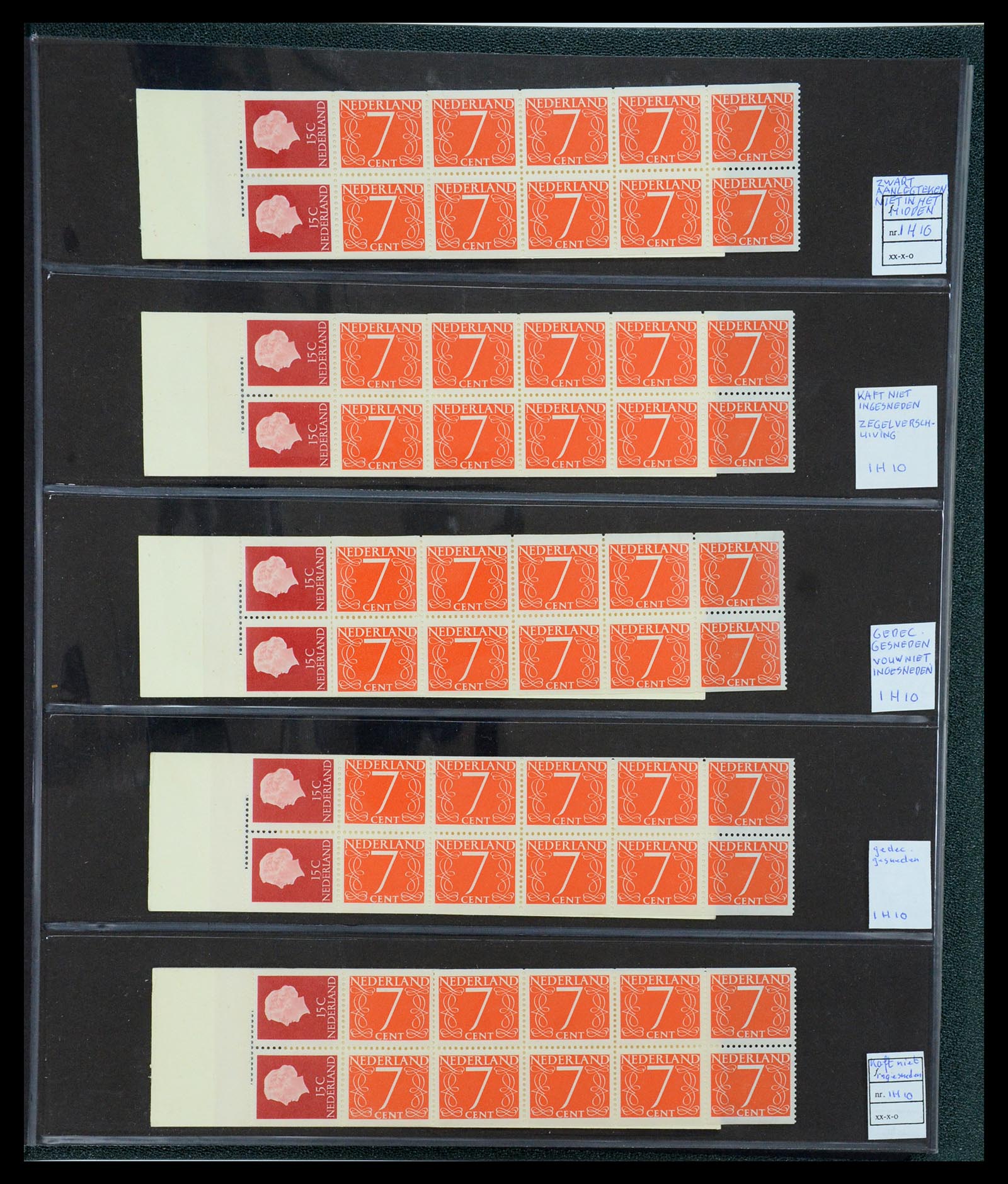 35705 009 - Postzegelverzameling 35705 Nederland automaatboekjes 1964-2000.