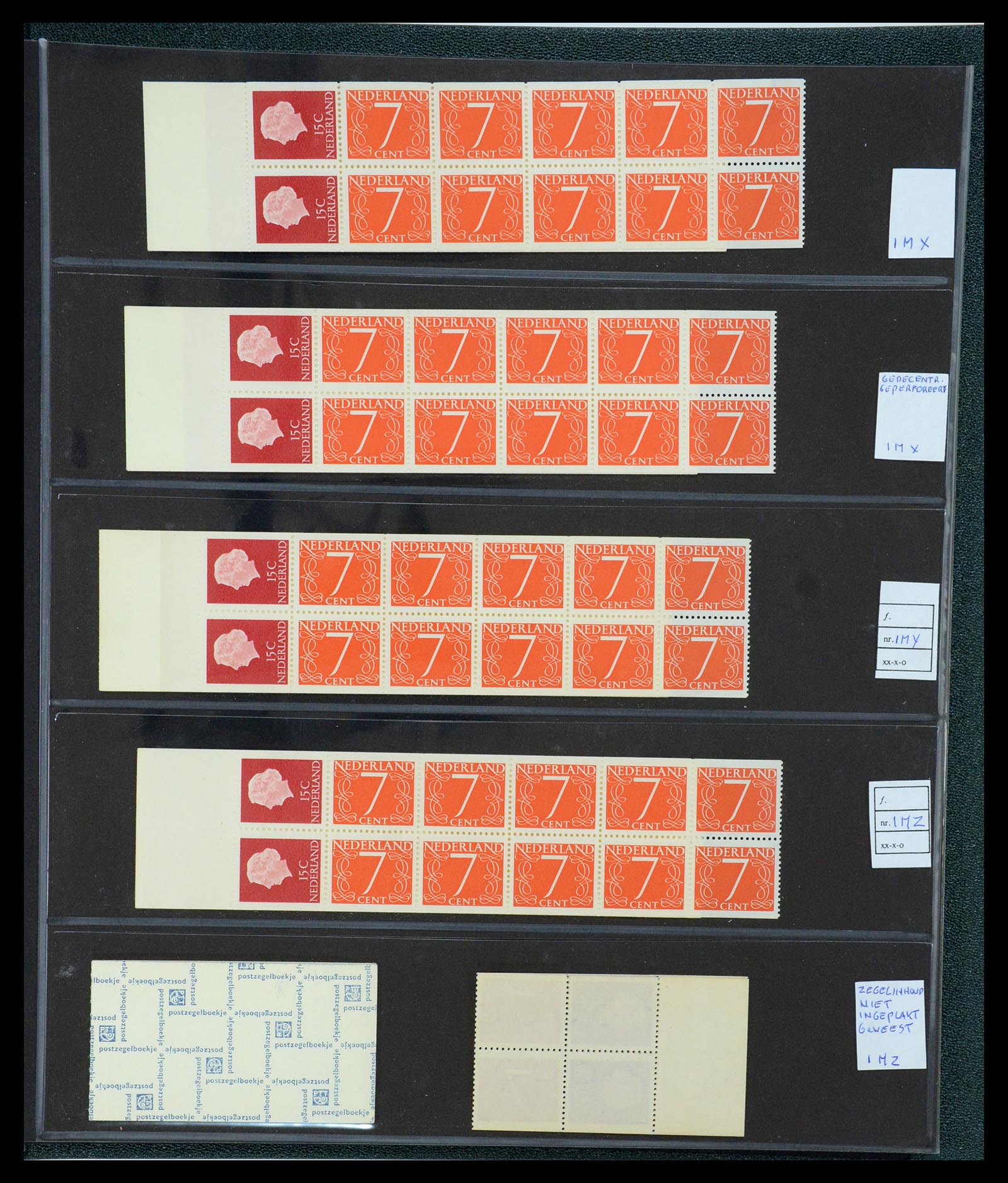 35705 010 - Postzegelverzameling 35705 Nederland automaatboekjes 1964-2000.