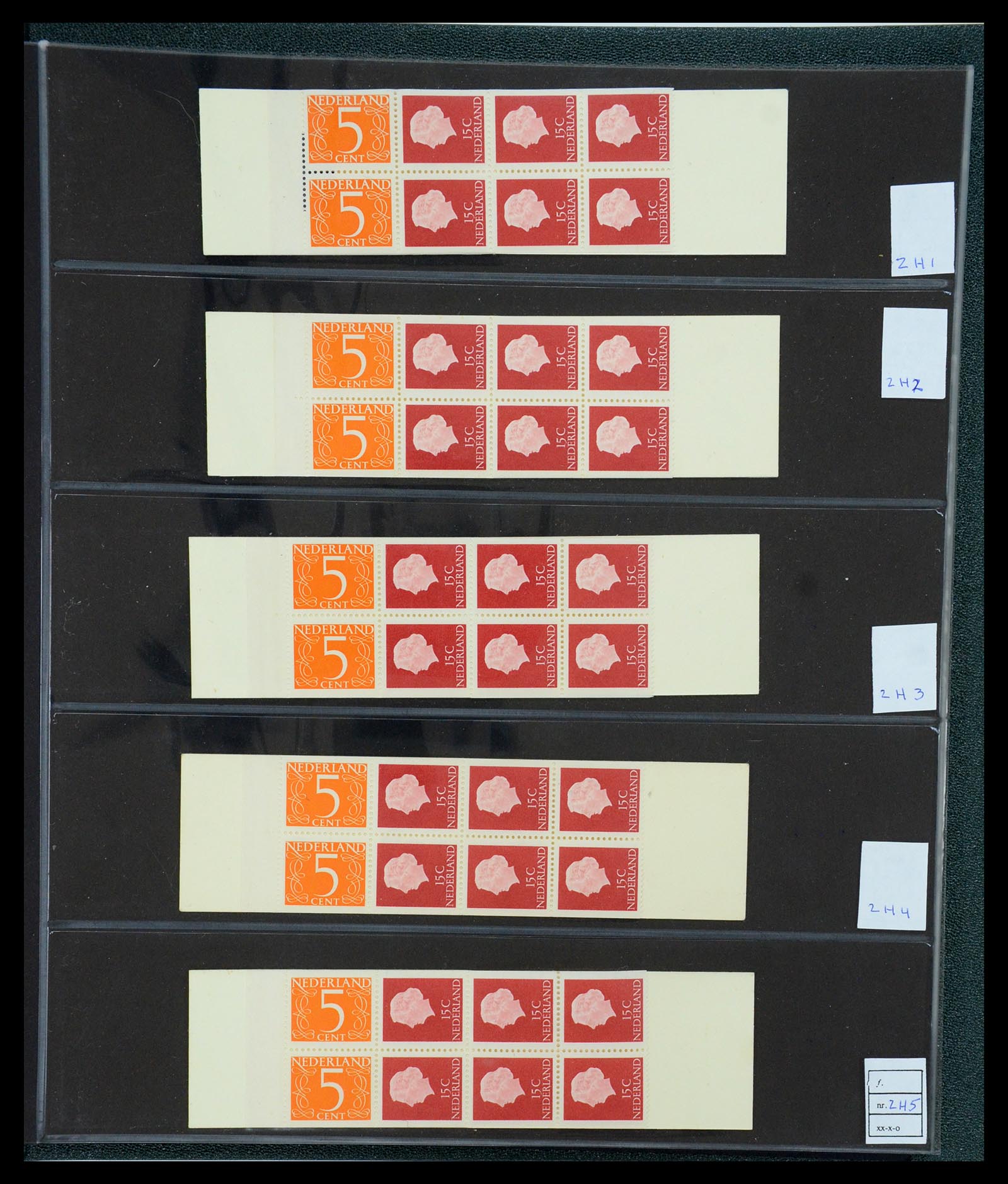 35705 011 - Postzegelverzameling 35705 Nederland automaatboekjes 1964-2000.