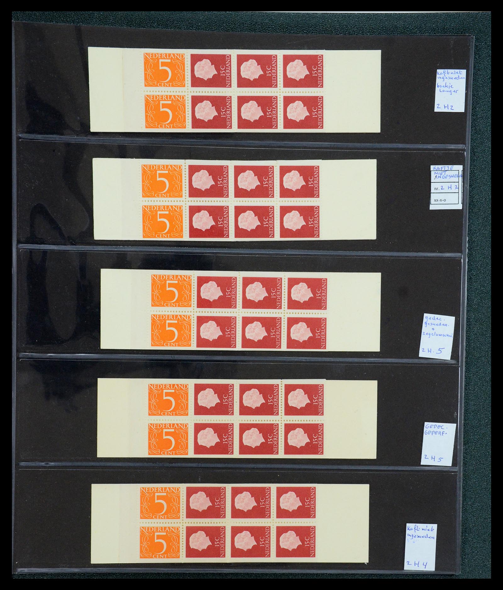 35705 014 - Postzegelverzameling 35705 Nederland automaatboekjes 1964-2000.