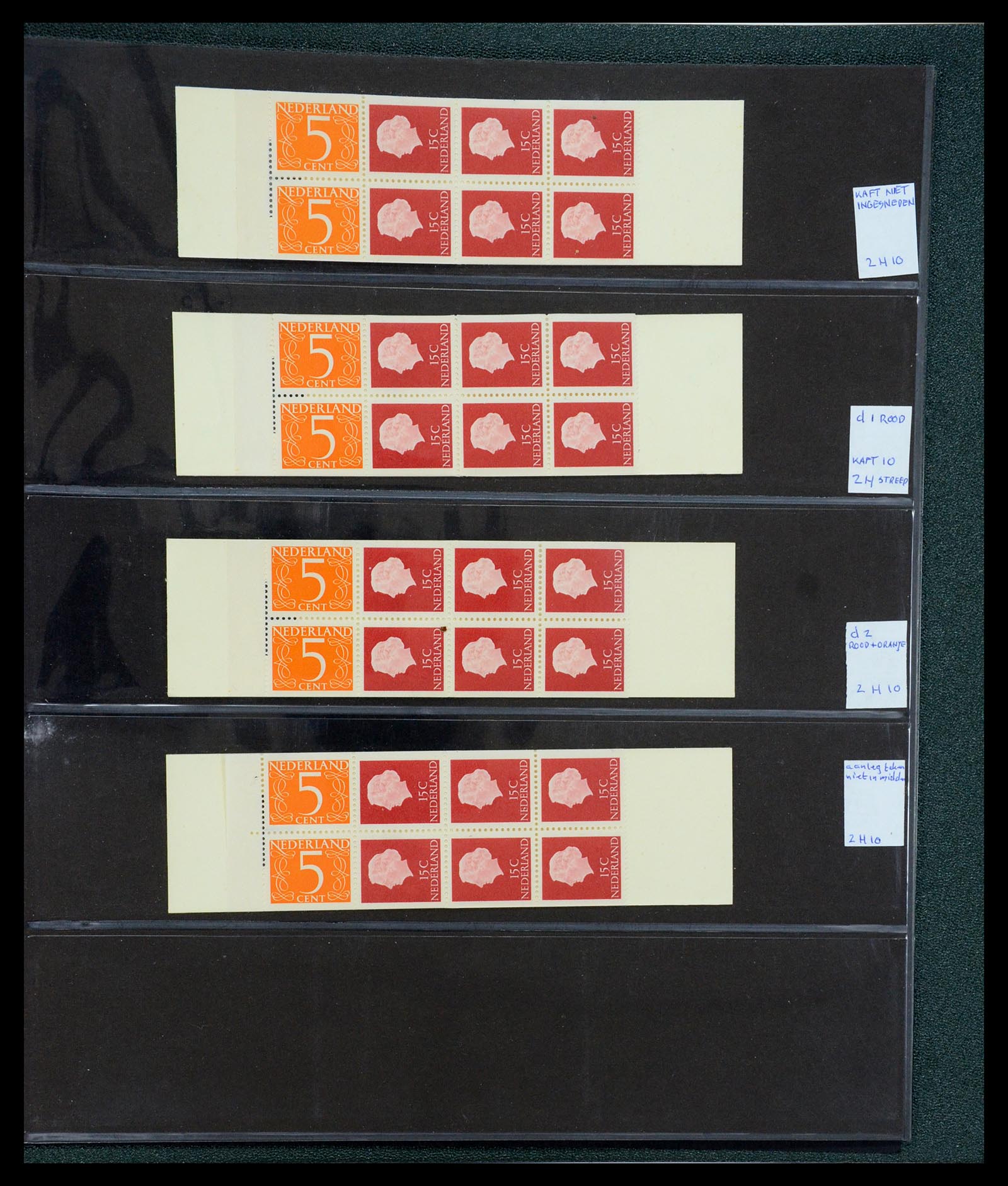 35705 016 - Postzegelverzameling 35705 Nederland automaatboekjes 1964-2000.