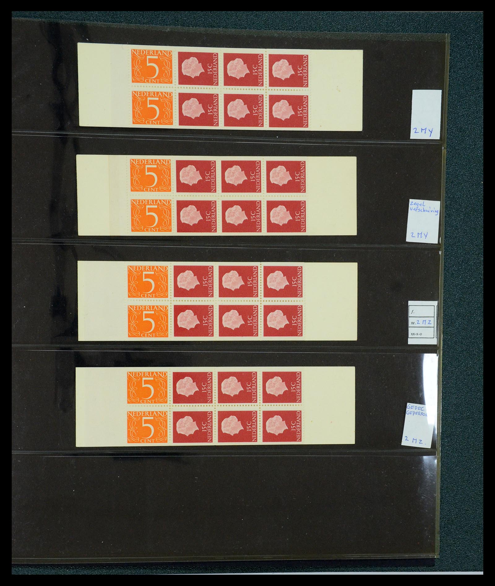 35705 018 - Postzegelverzameling 35705 Nederland automaatboekjes 1964-2000.