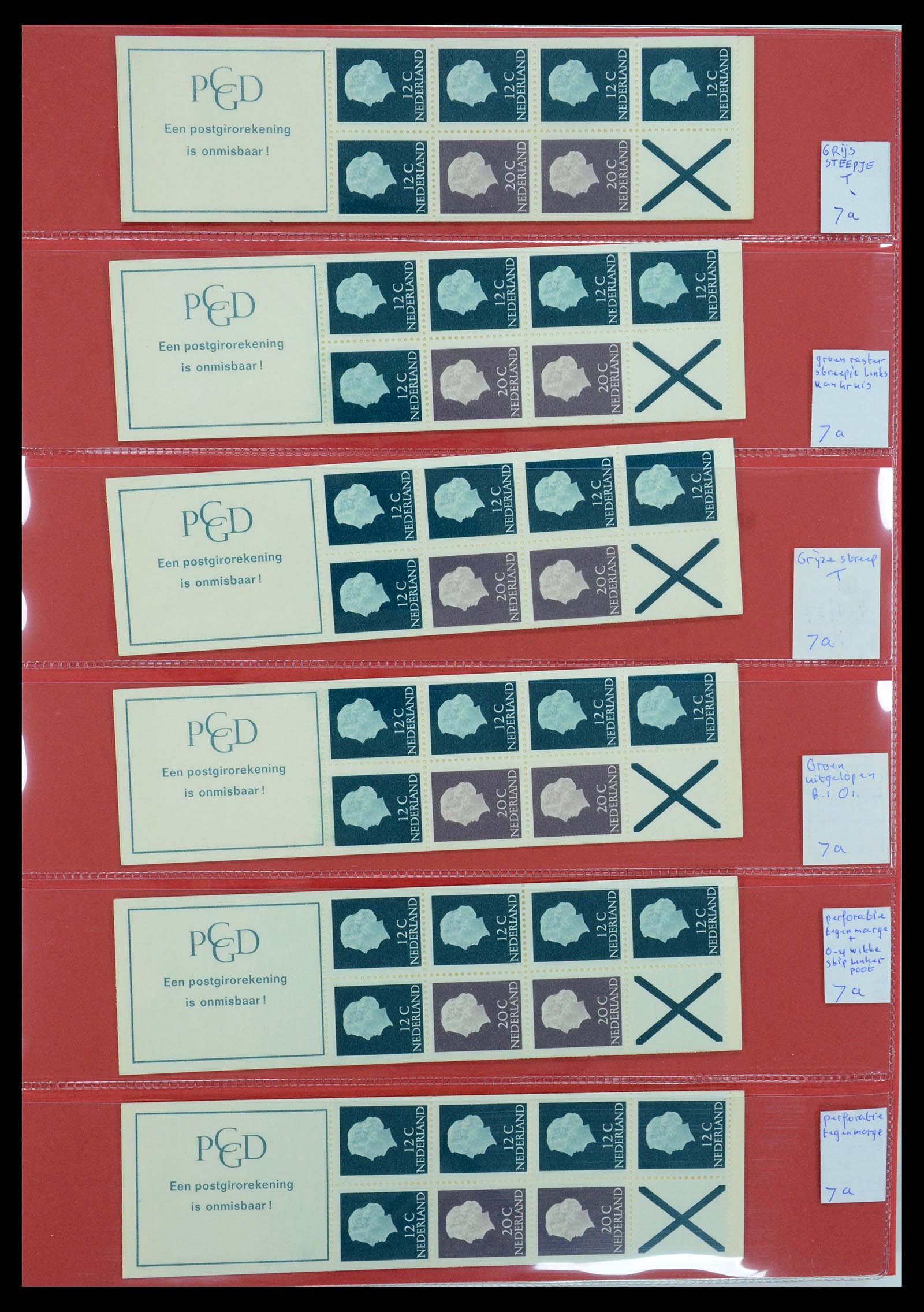35705 048 - Postzegelverzameling 35705 Nederland automaatboekjes 1964-2000.
