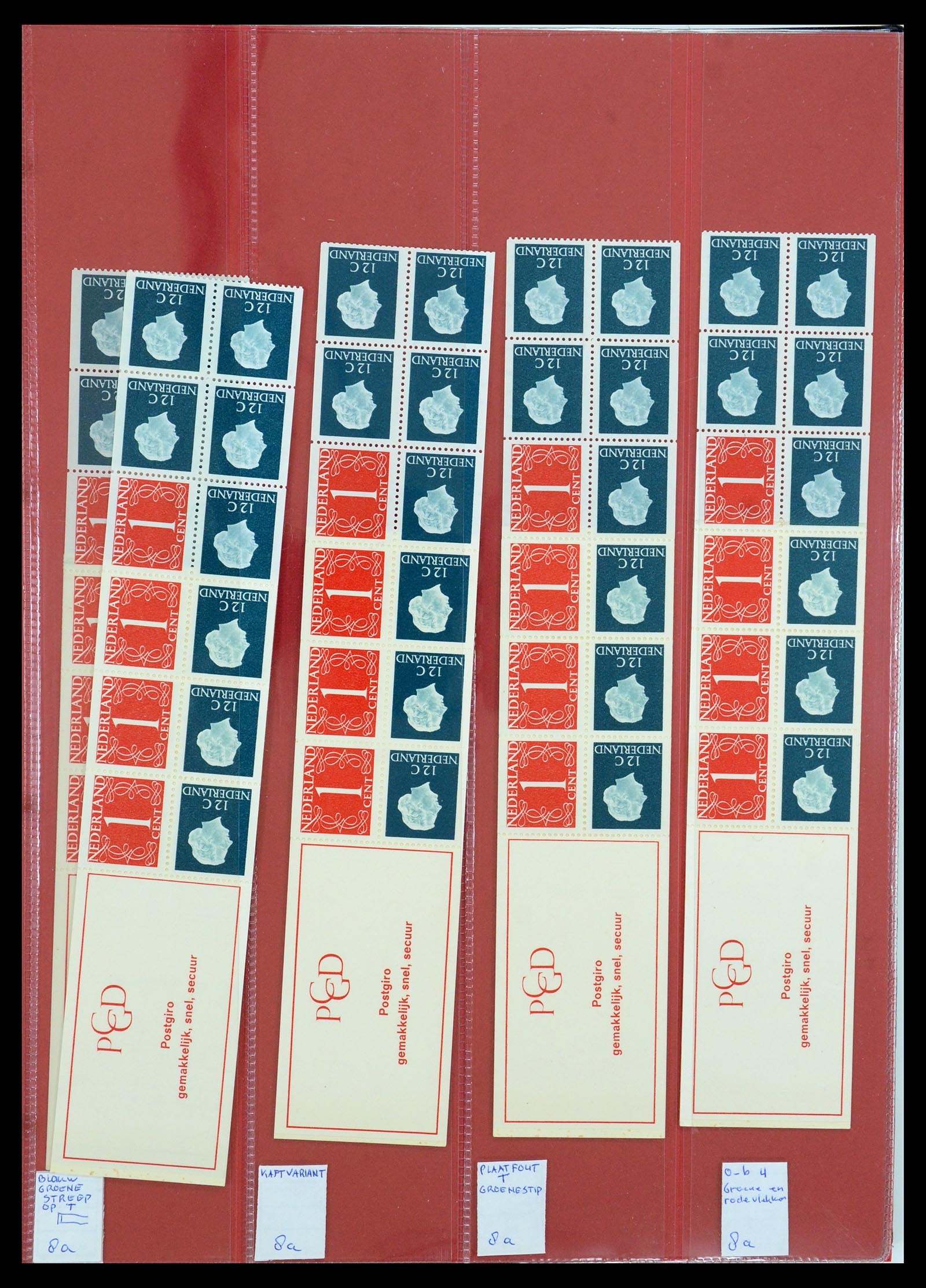 35705 055 - Postzegelverzameling 35705 Nederland automaatboekjes 1964-2000.