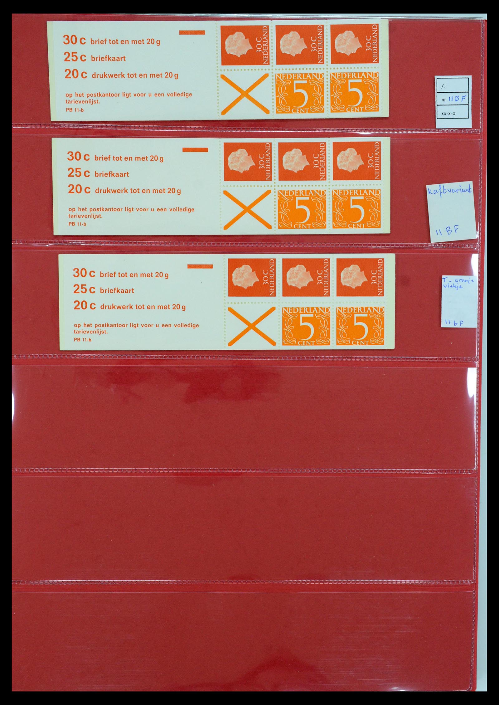 35705 081 - Postzegelverzameling 35705 Nederland automaatboekjes 1964-2000.