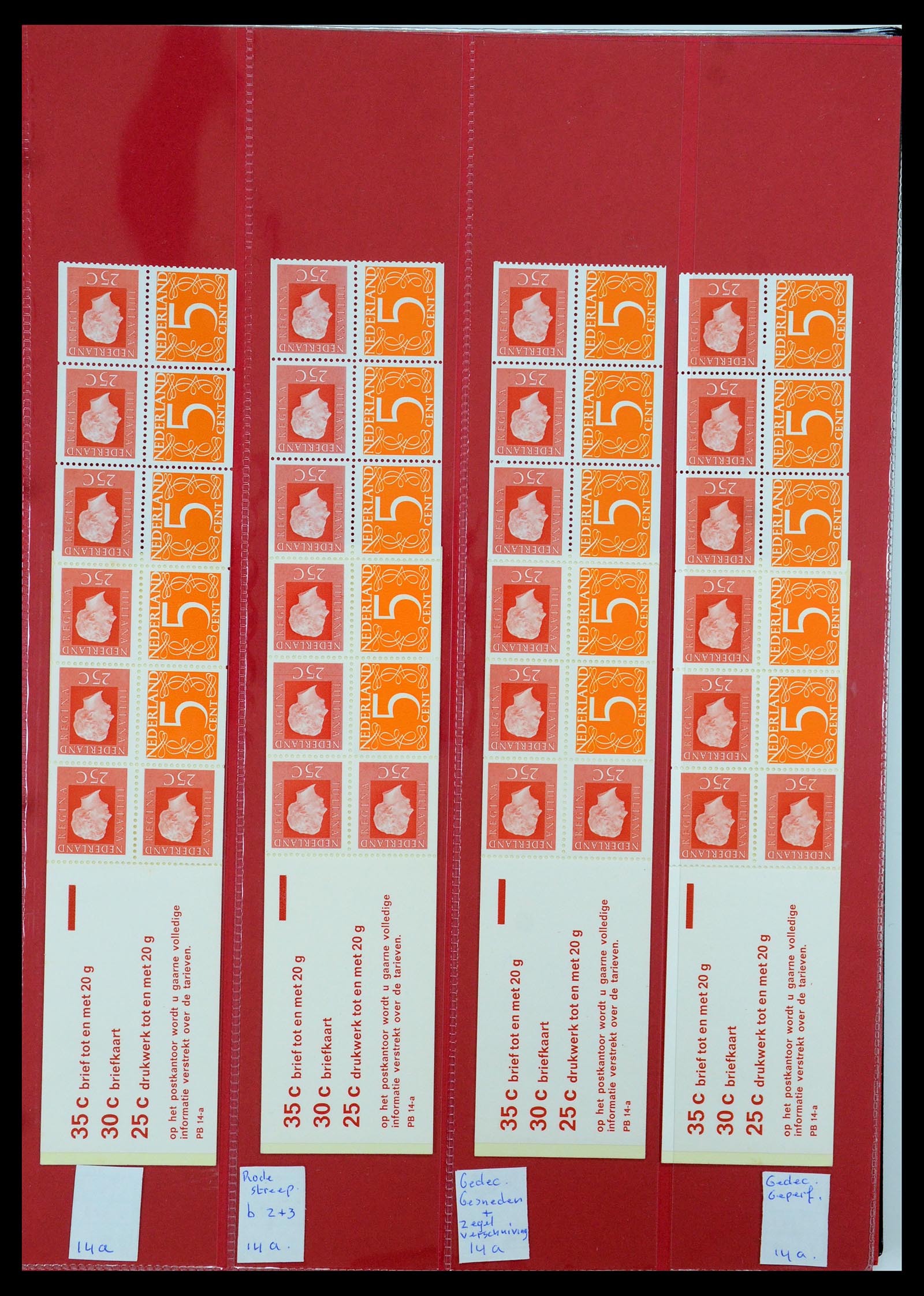 35705 087 - Postzegelverzameling 35705 Nederland automaatboekjes 1964-2000.