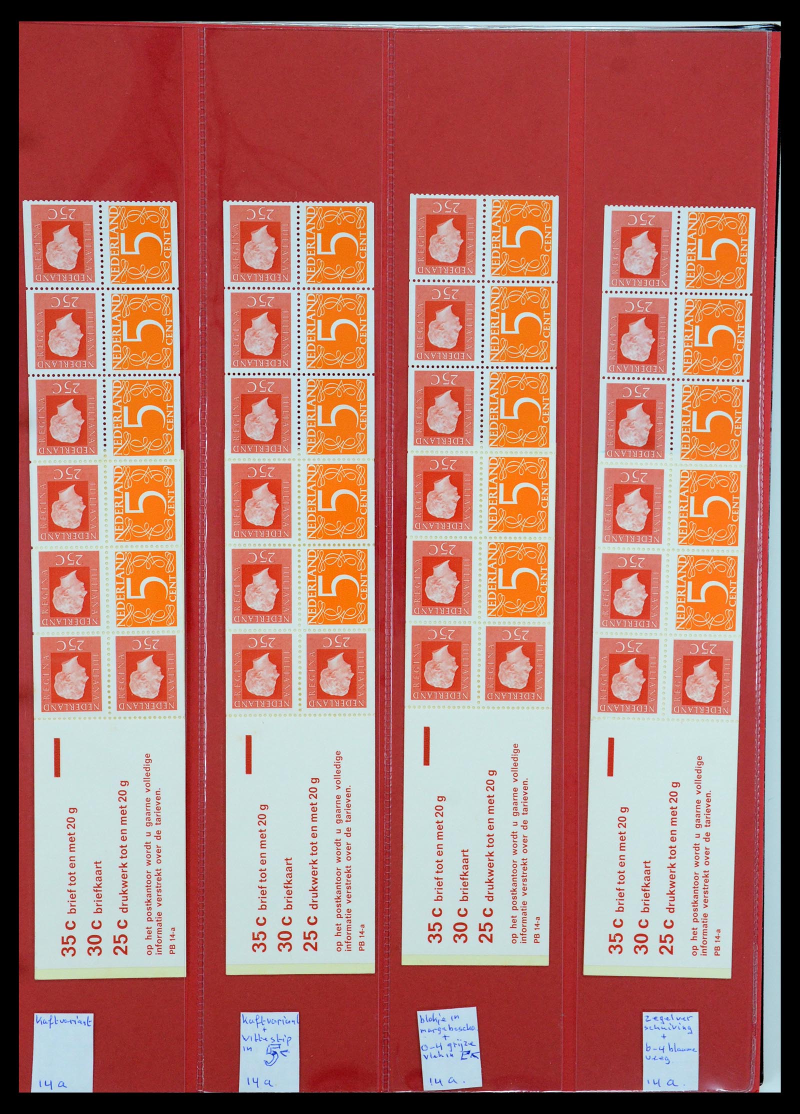 35705 088 - Postzegelverzameling 35705 Nederland automaatboekjes 1964-2000.