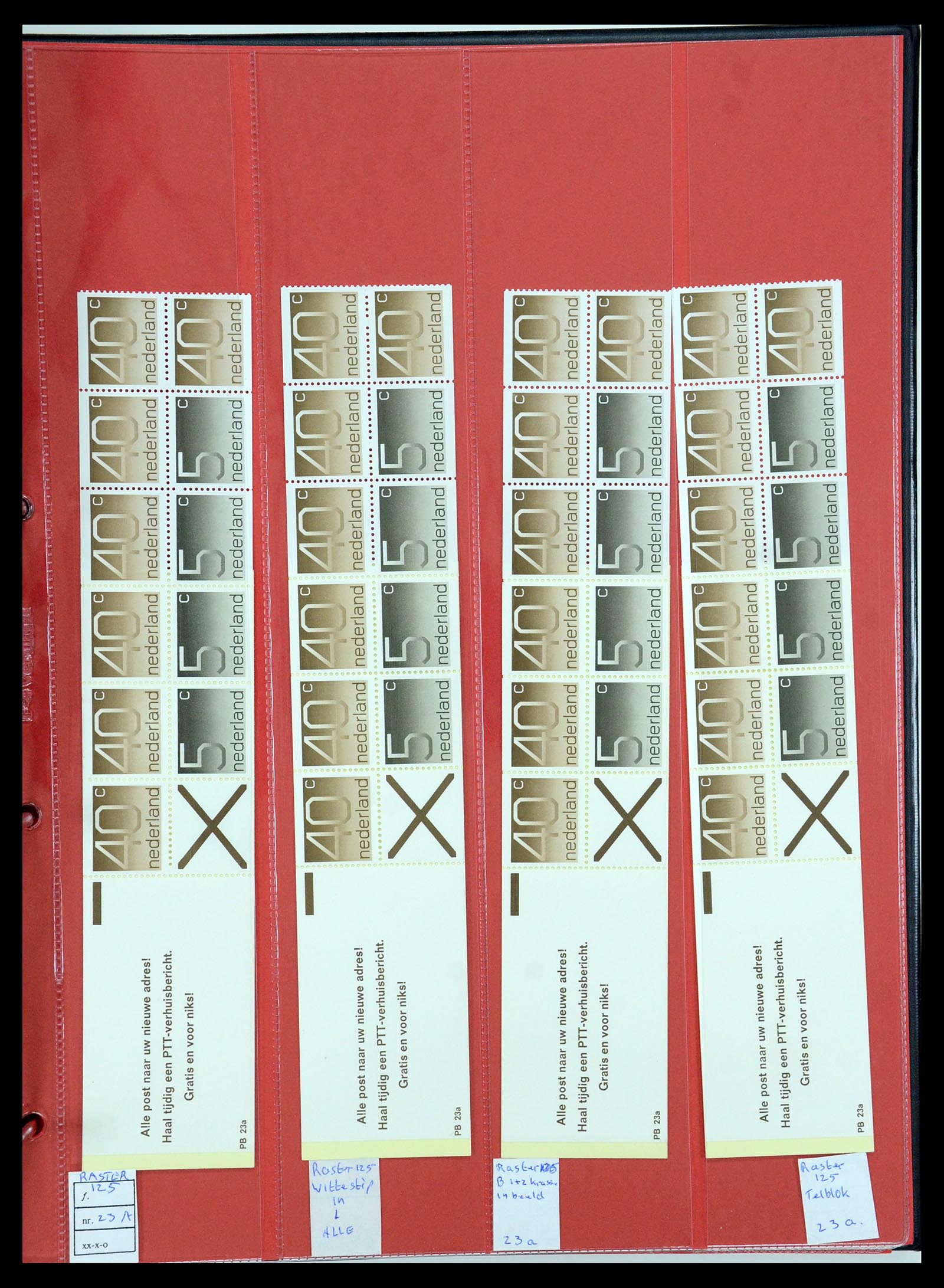 35705 158 - Postzegelverzameling 35705 Nederland automaatboekjes 1964-2000.
