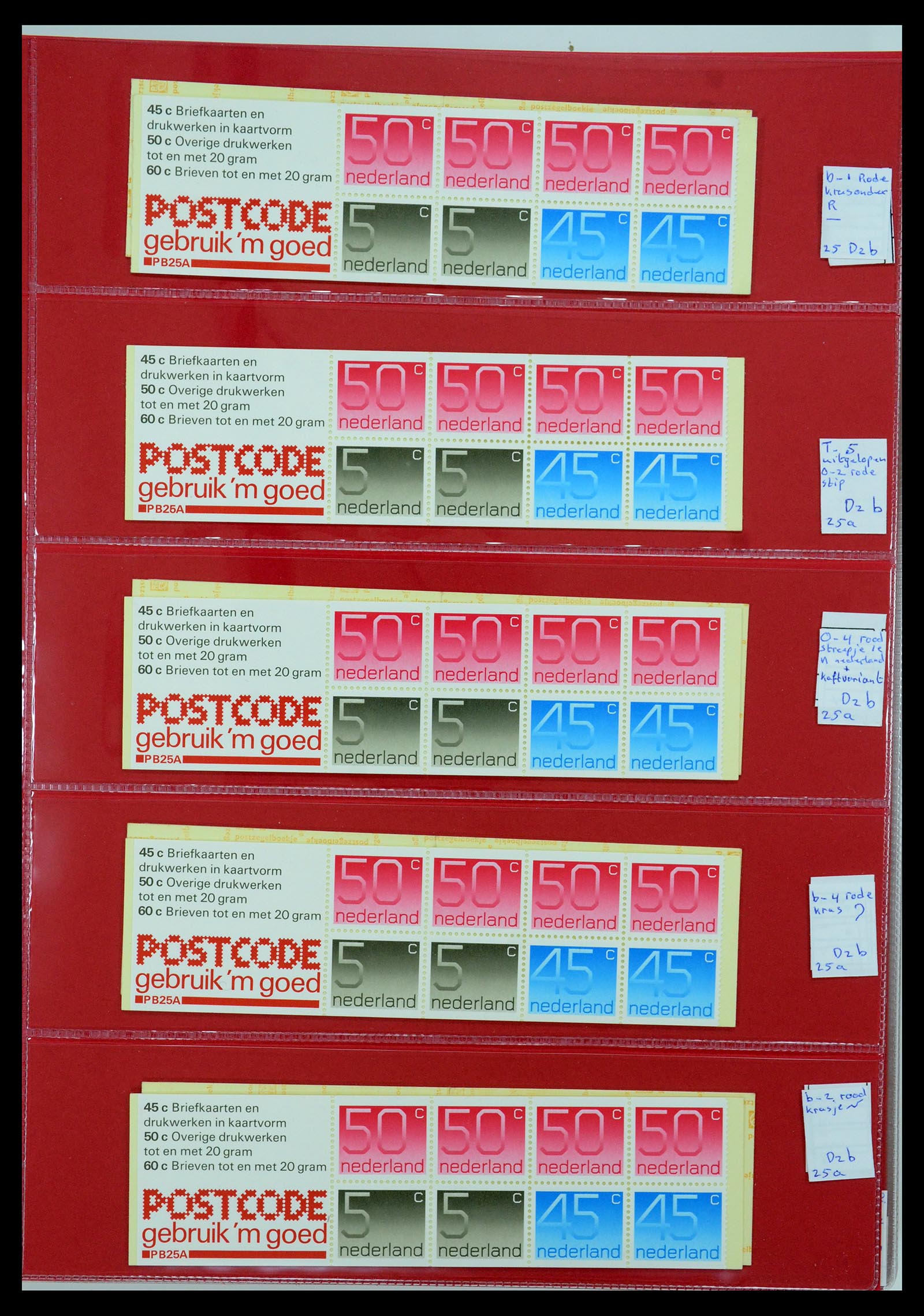 35705 169 - Postzegelverzameling 35705 Nederland automaatboekjes 1964-2000.