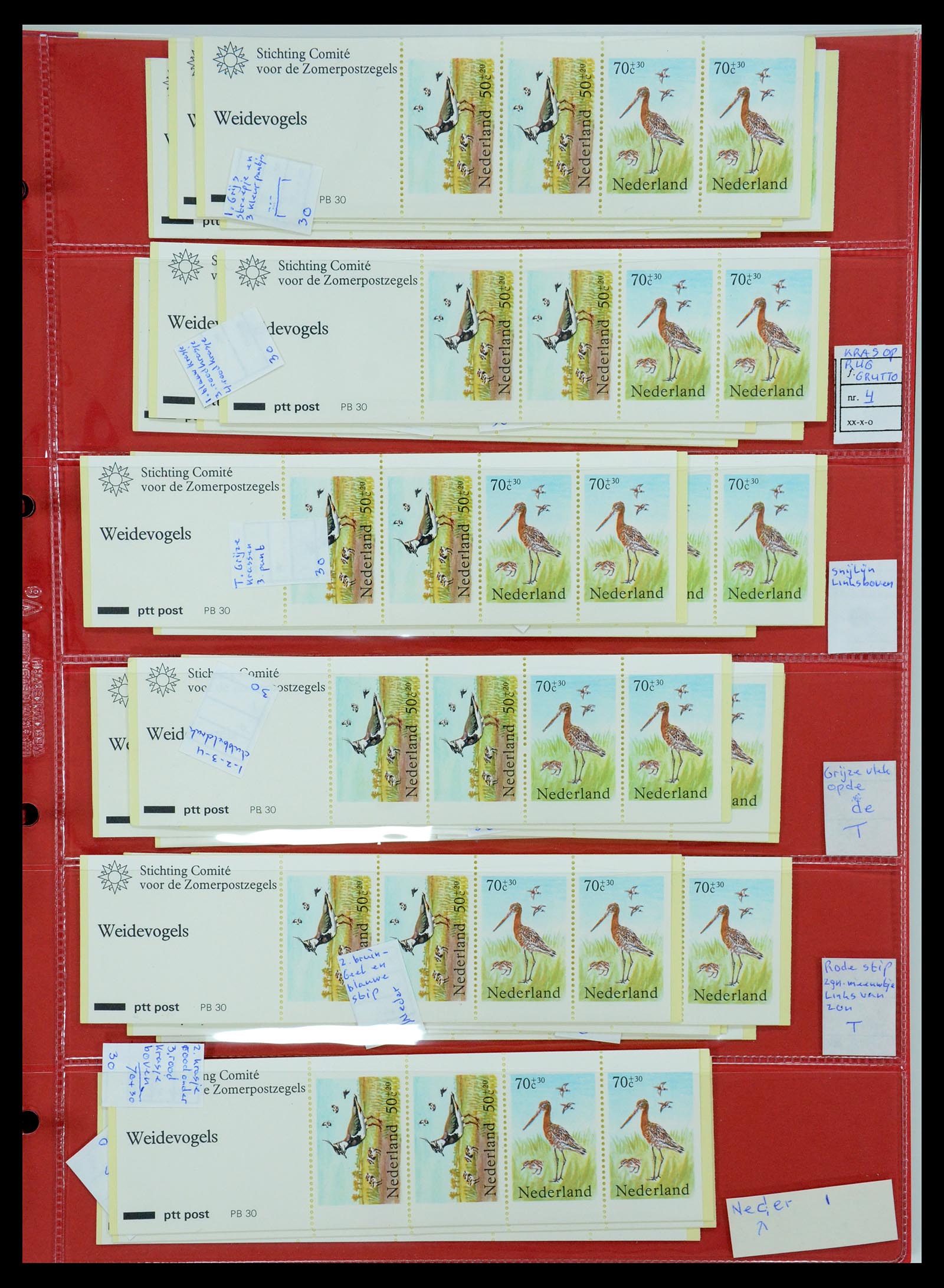 35705 186 - Postzegelverzameling 35705 Nederland automaatboekjes 1964-2000.