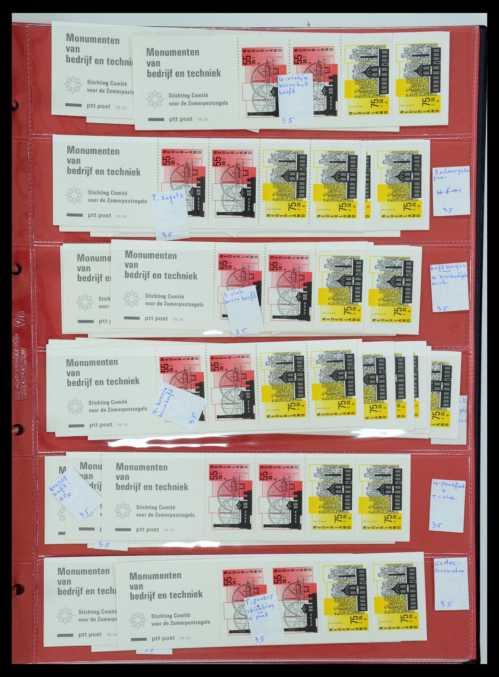 35705 193 - Postzegelverzameling 35705 Nederland automaatboekjes 1964-2000.