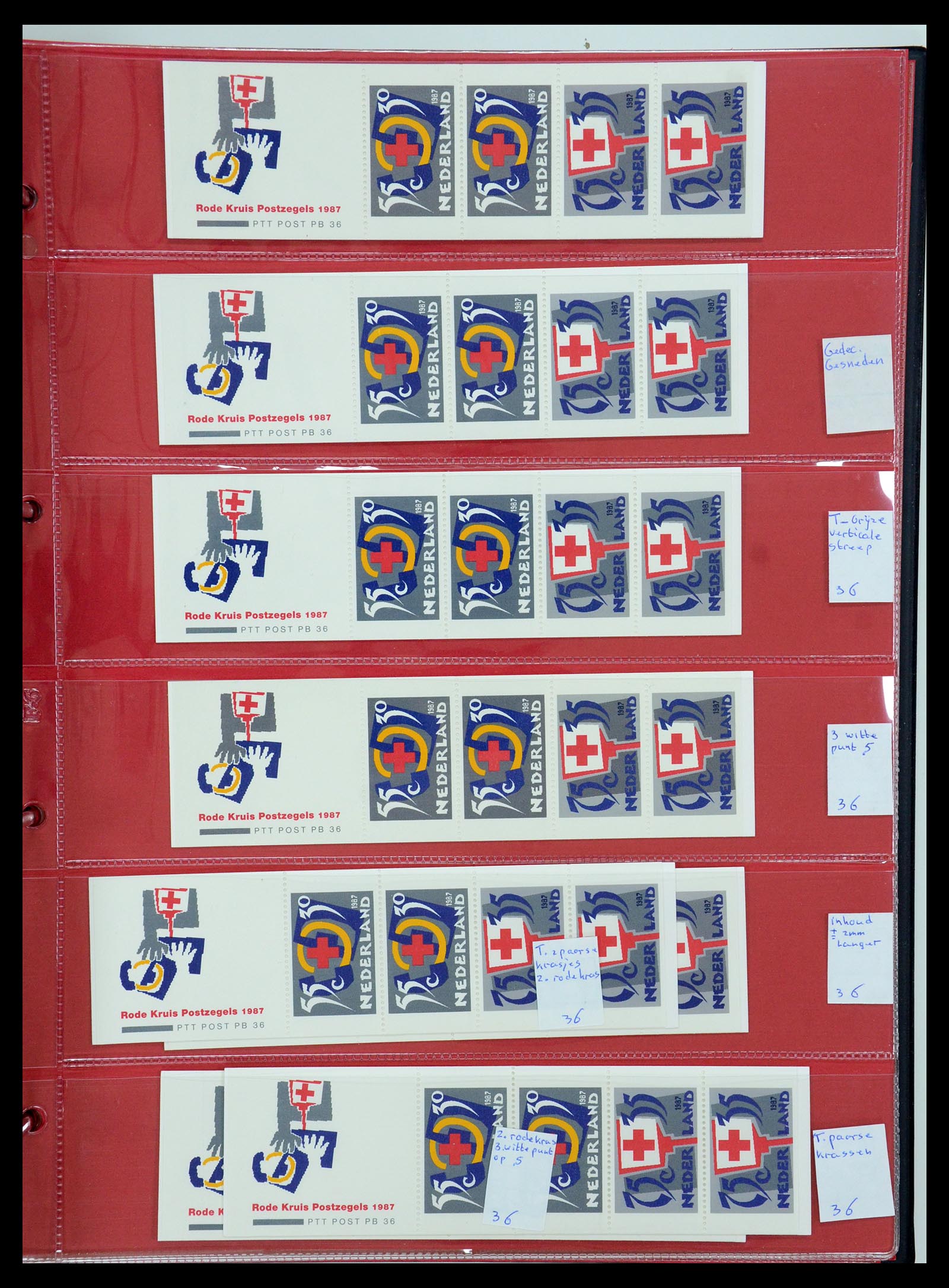 35705 194 - Postzegelverzameling 35705 Nederland automaatboekjes 1964-2000.