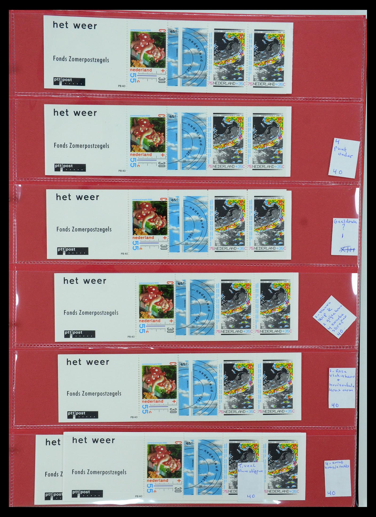 35705 198 - Postzegelverzameling 35705 Nederland automaatboekjes 1964-2000.