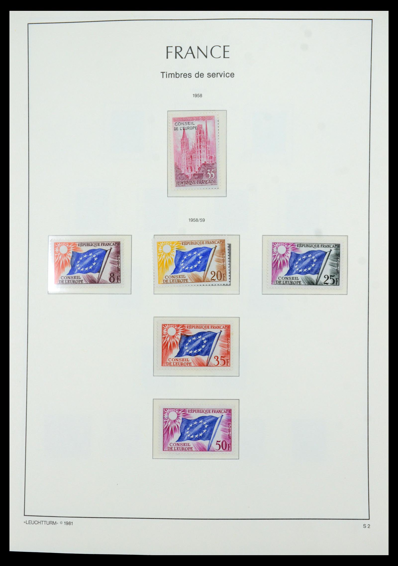 35707 001 - Postzegelverzameling 35707 Frankrijk 1945-1978.