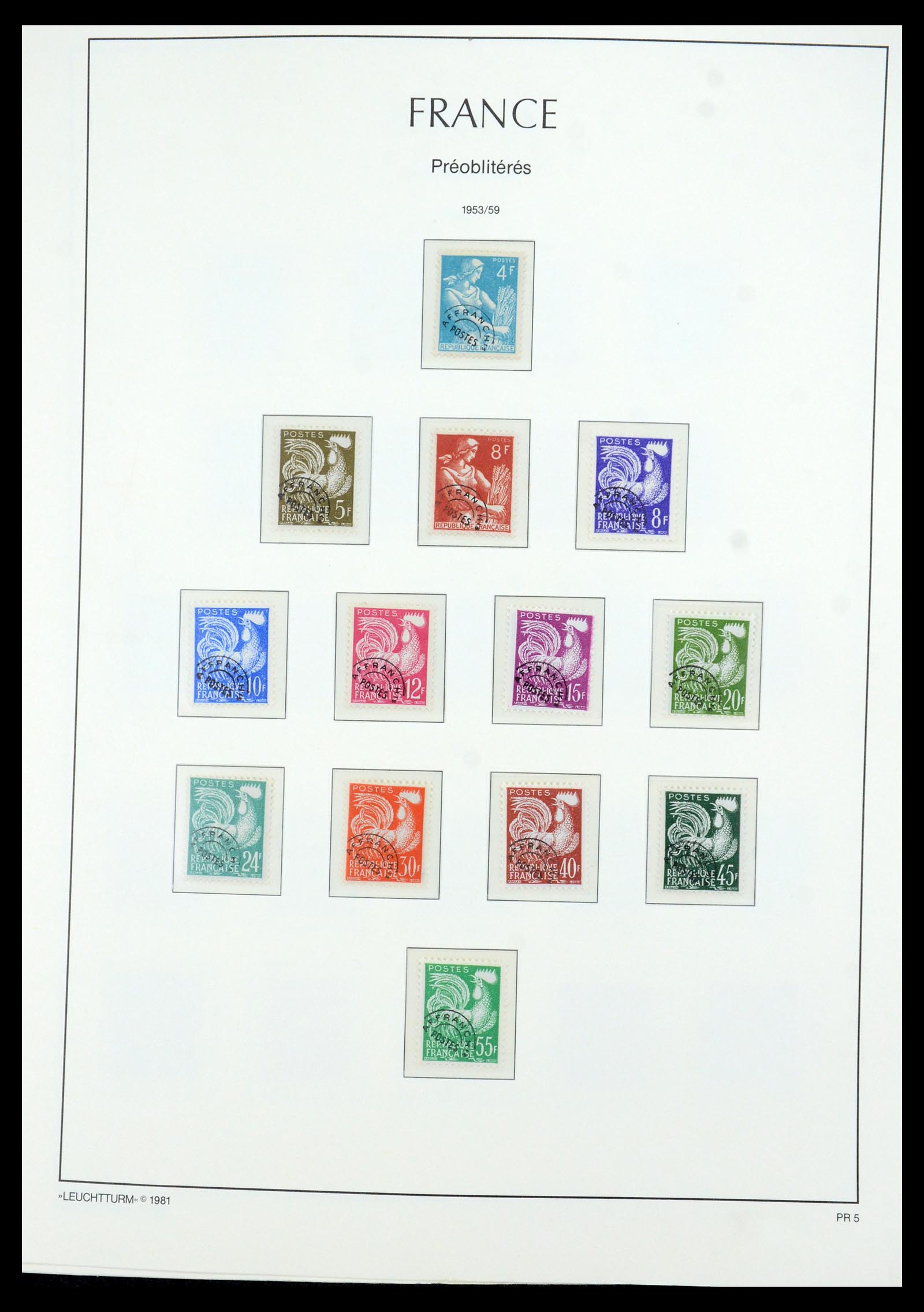 35707 005 - Postzegelverzameling 35707 Frankrijk 1945-1978.