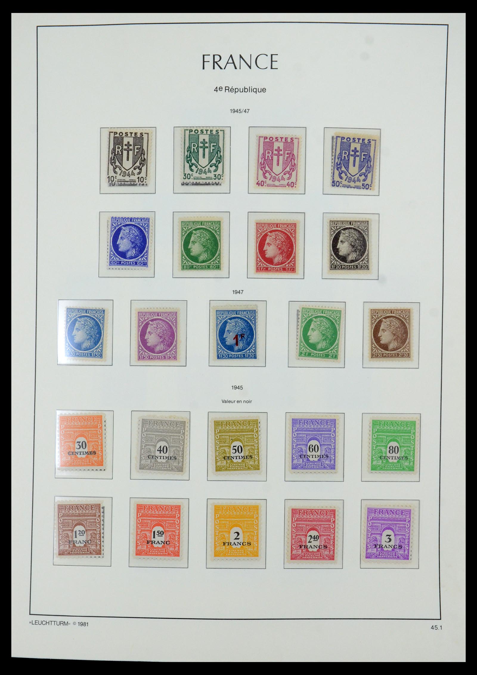 35707 006 - Postzegelverzameling 35707 Frankrijk 1945-1978.