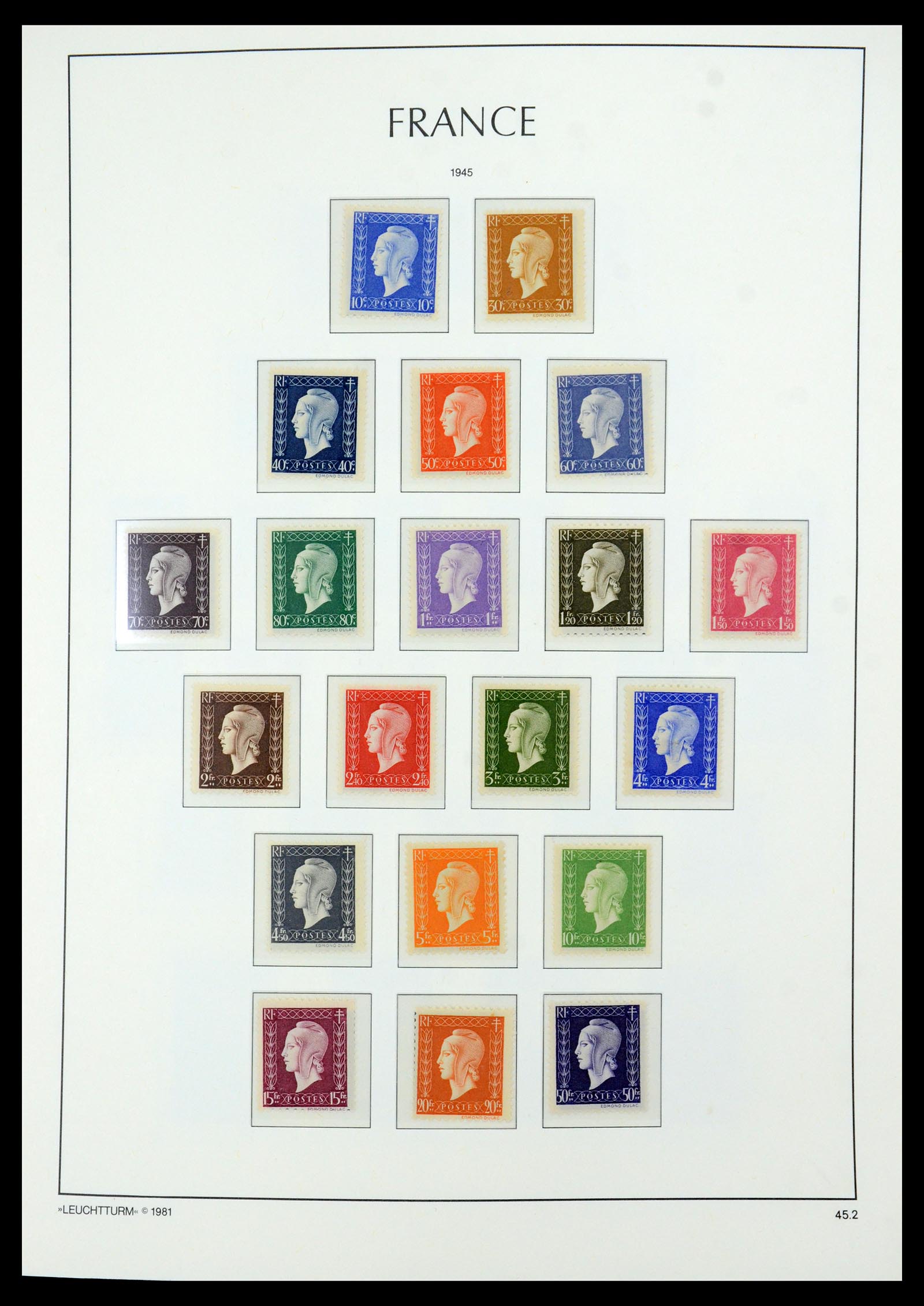 35707 007 - Postzegelverzameling 35707 Frankrijk 1945-1978.