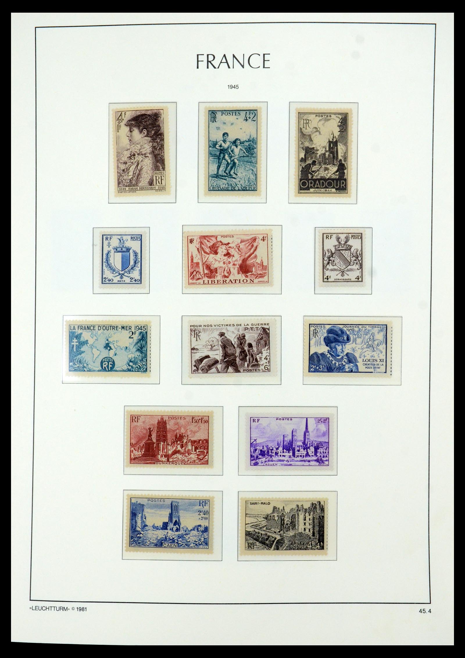 35707 009 - Postzegelverzameling 35707 Frankrijk 1945-1978.