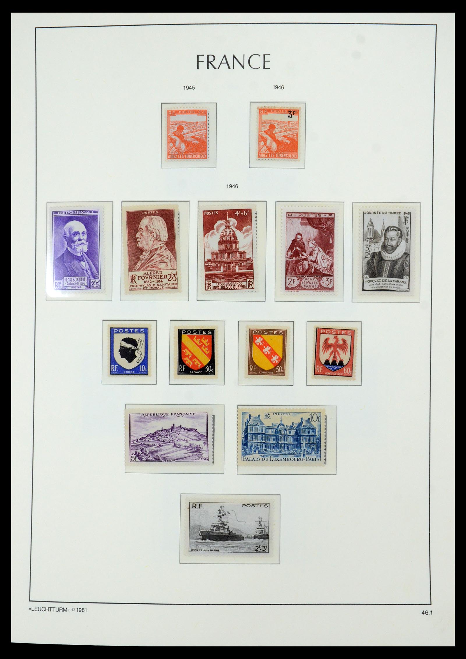 35707 010 - Postzegelverzameling 35707 Frankrijk 1945-1978.
