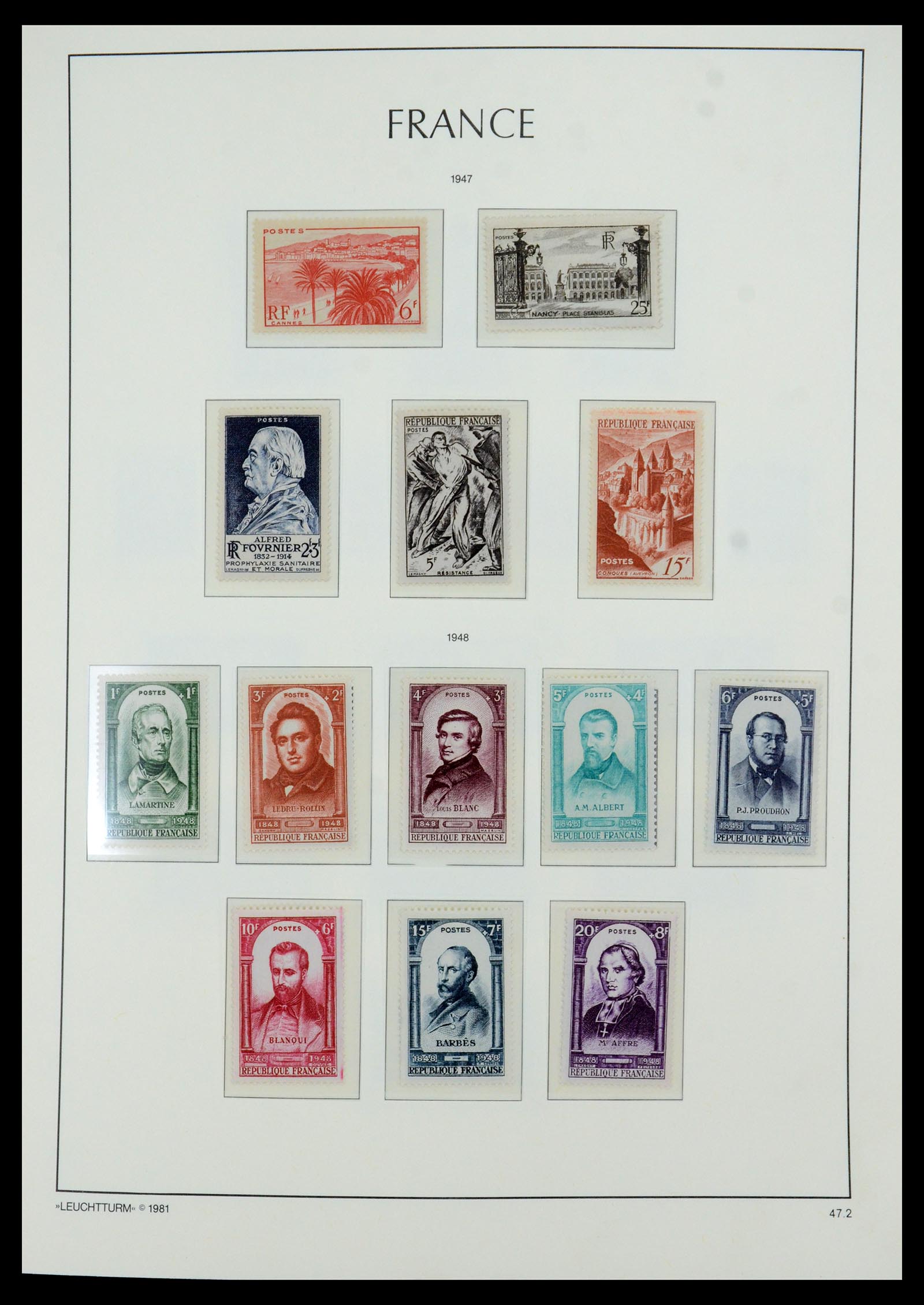 35707 013 - Postzegelverzameling 35707 Frankrijk 1945-1978.