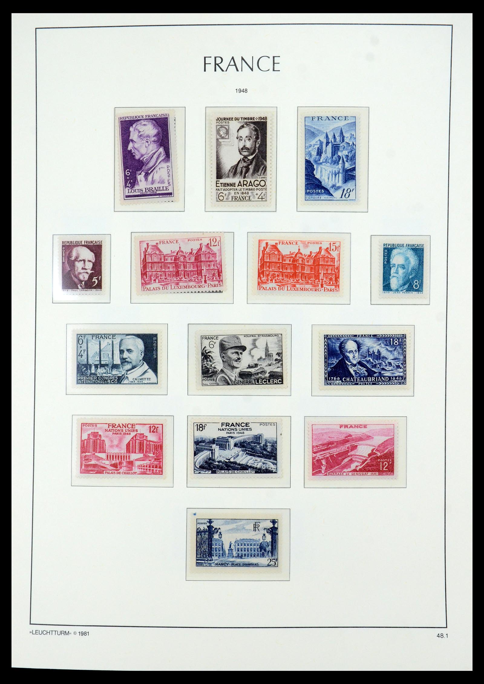 35707 014 - Postzegelverzameling 35707 Frankrijk 1945-1978.