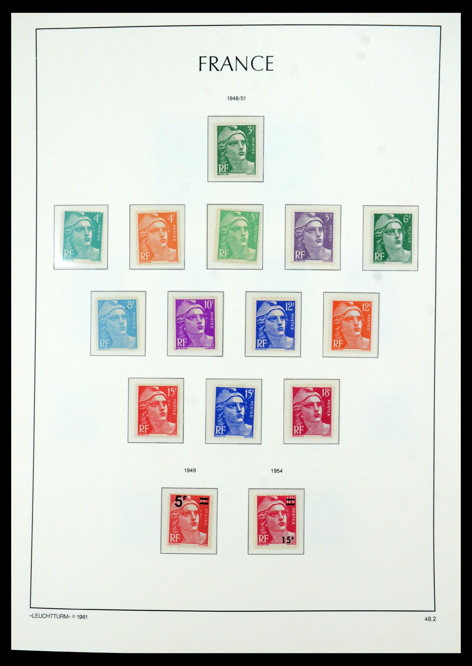 35707 015 - Postzegelverzameling 35707 Frankrijk 1945-1978.